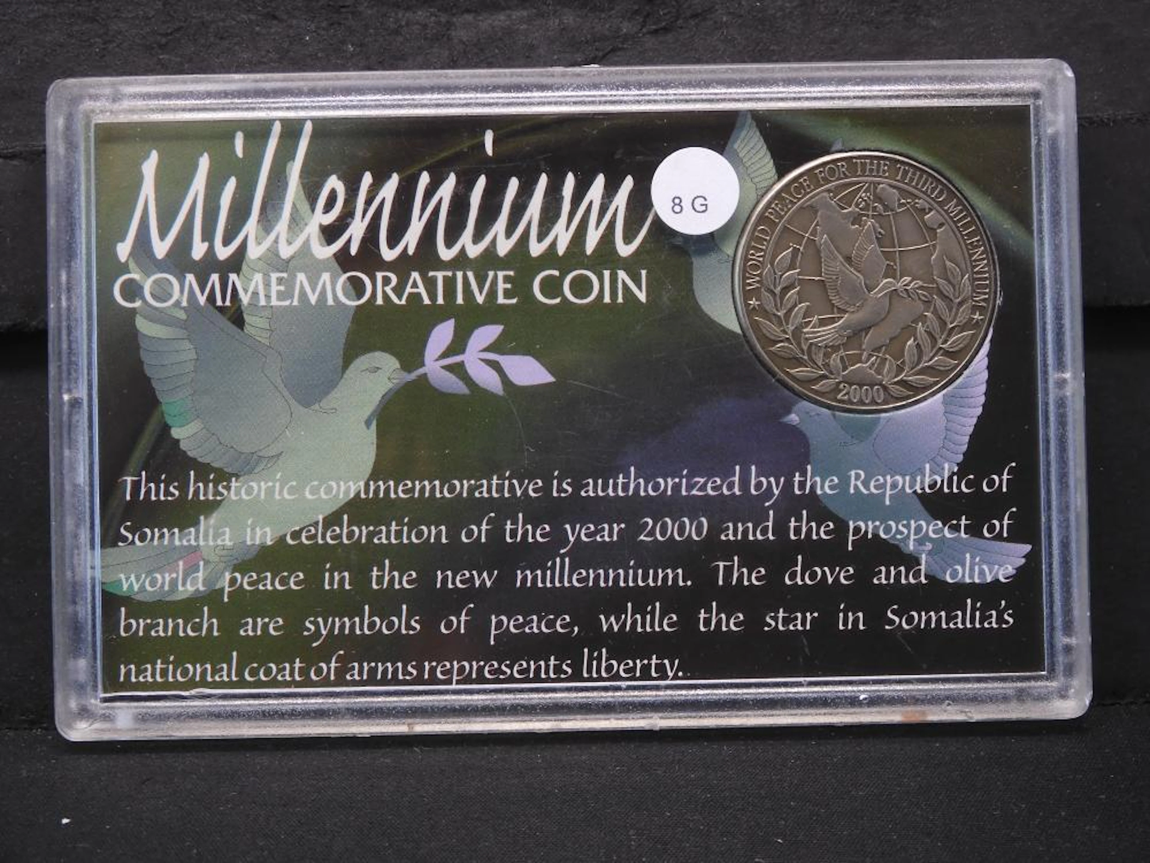 2000 Somalia Millennium Coin.