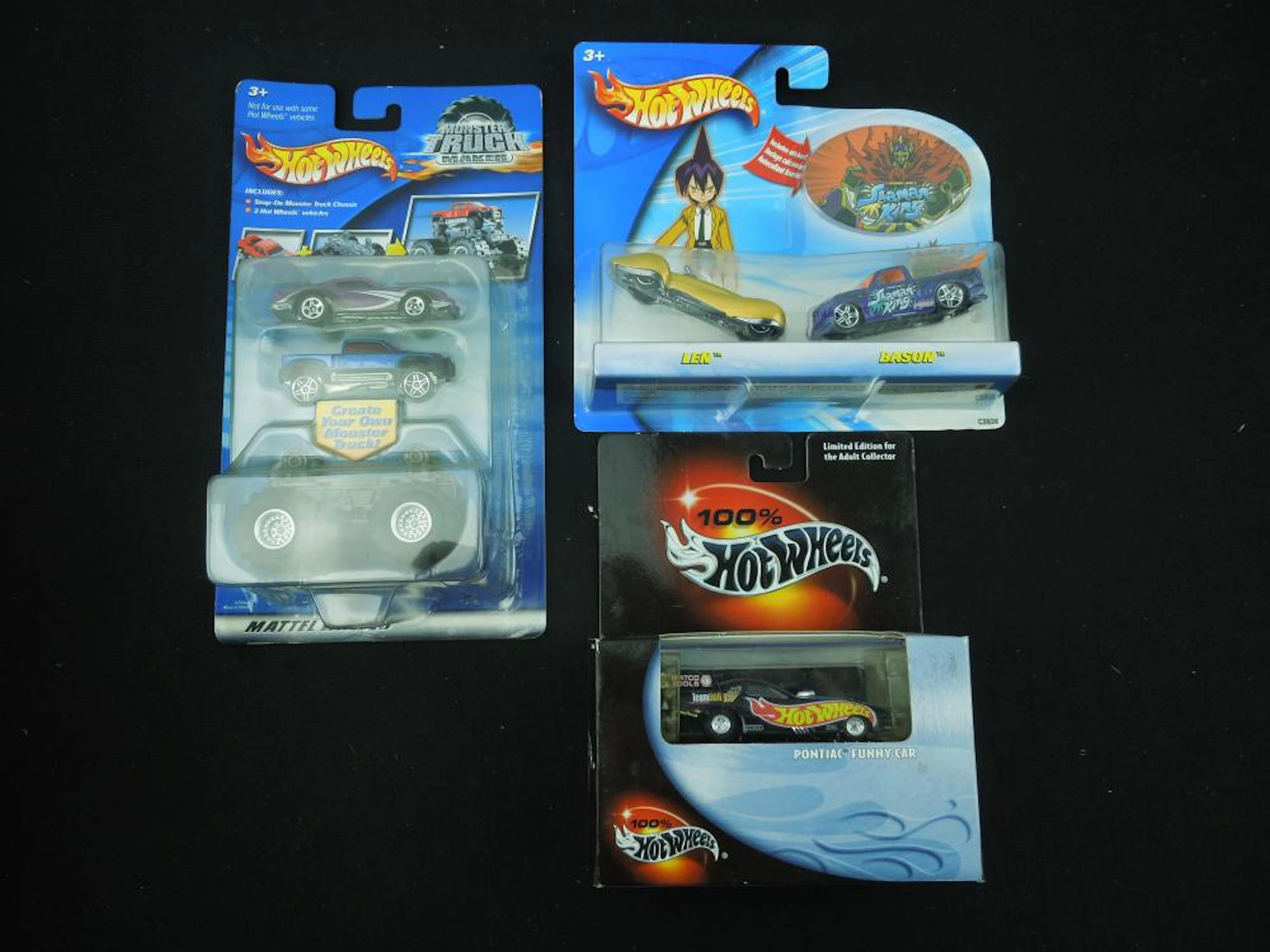 Grab Bag Lot of 6 Hot Wheels; Shaman King 2 Car Set