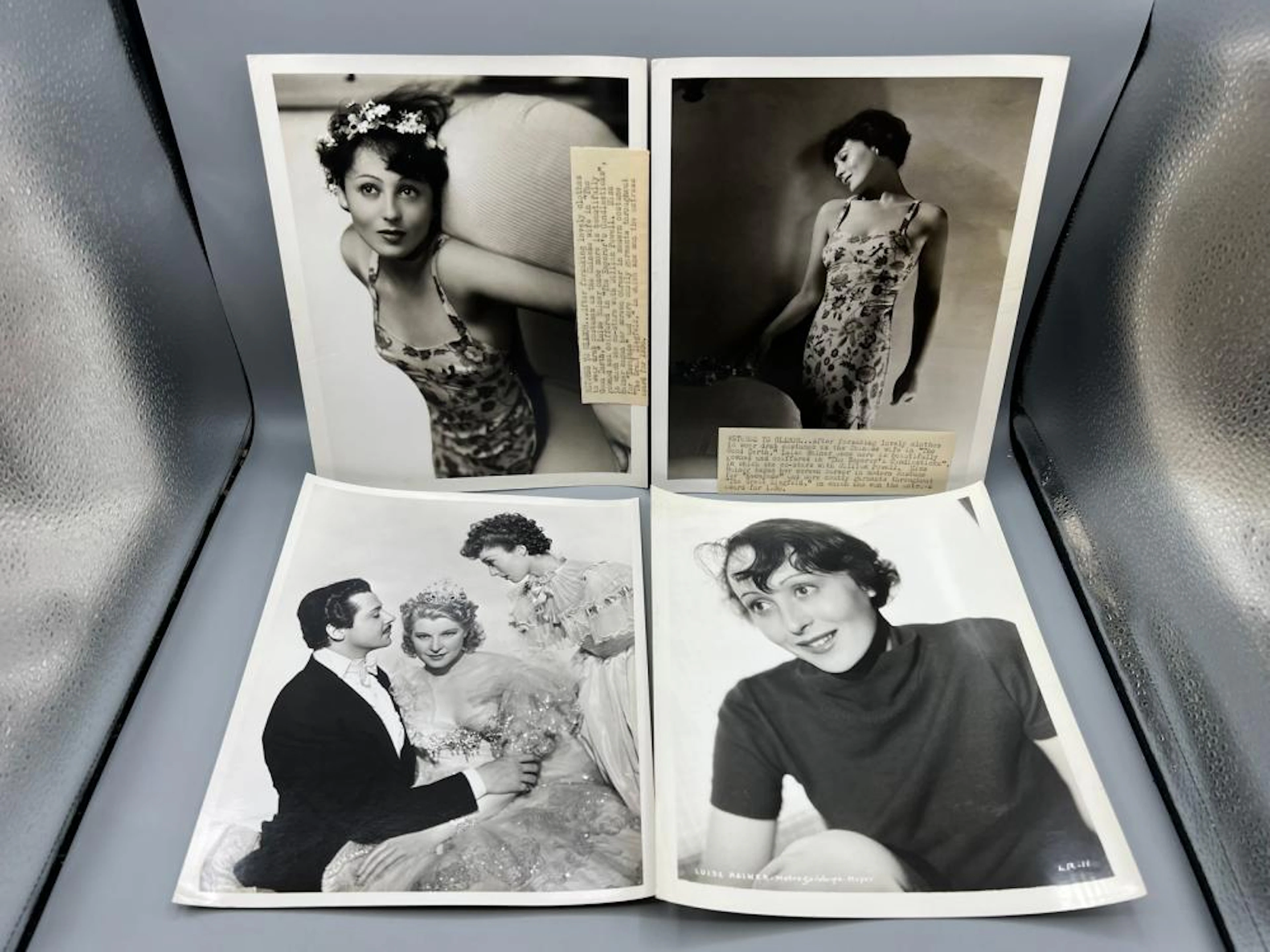 Luise Rainer Movie Portrait Stills Lot of 4 - 2 by George Hurrell