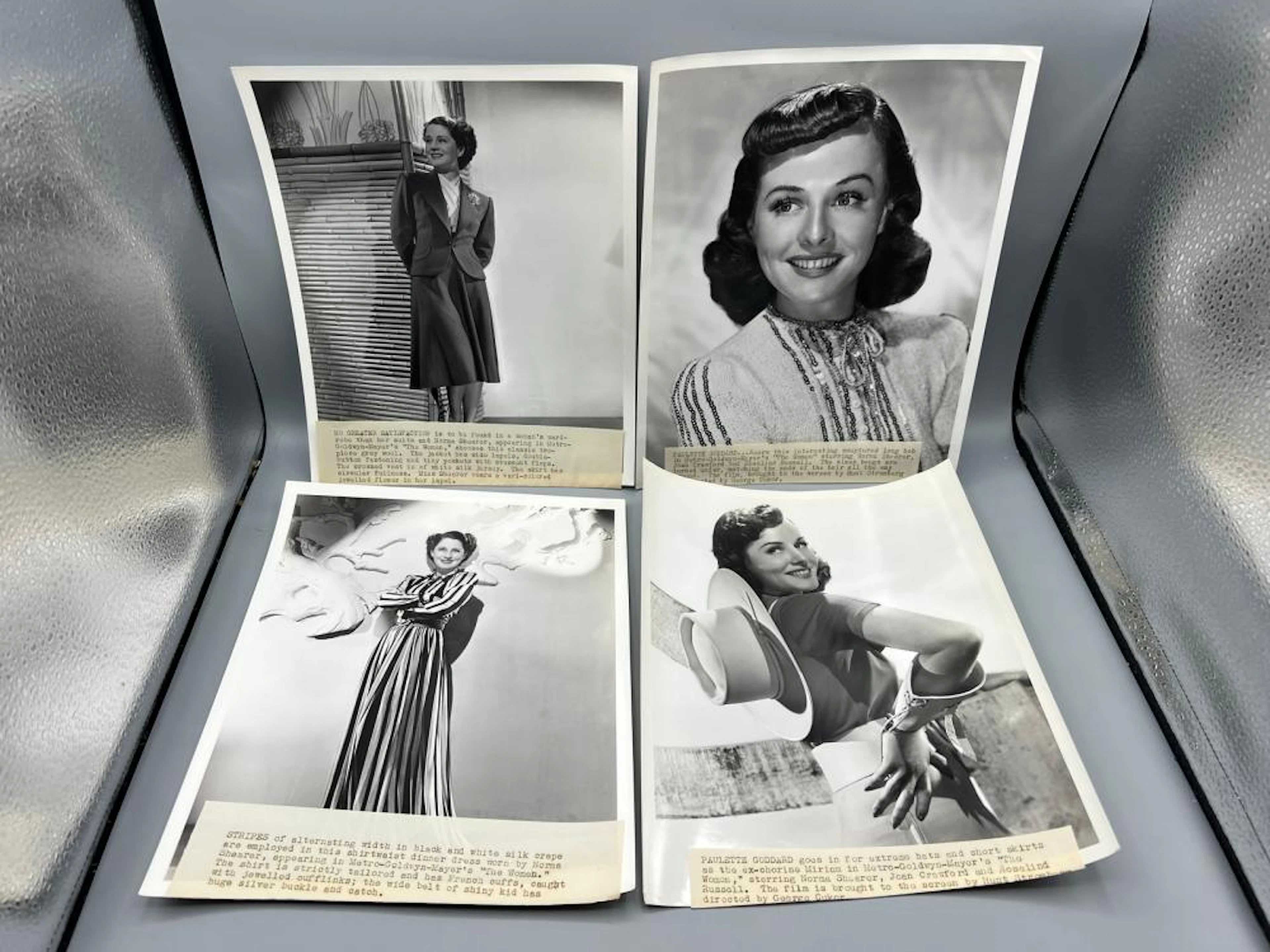 Lot of 6 Norma Shearer & Paulette Goddard Movie Portrait...
