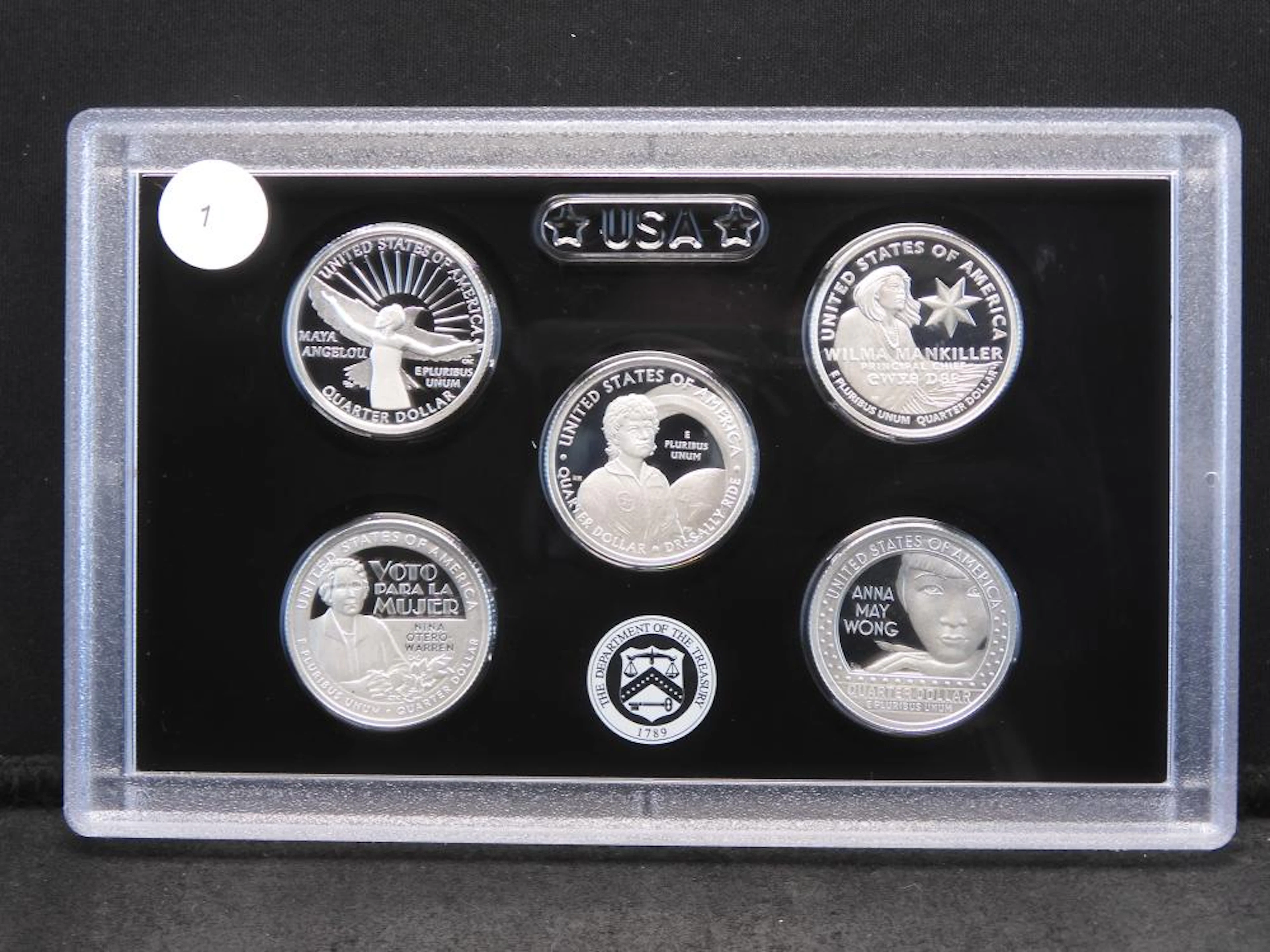 2022-S Silver Proof American Women Quarters Set: Angelou