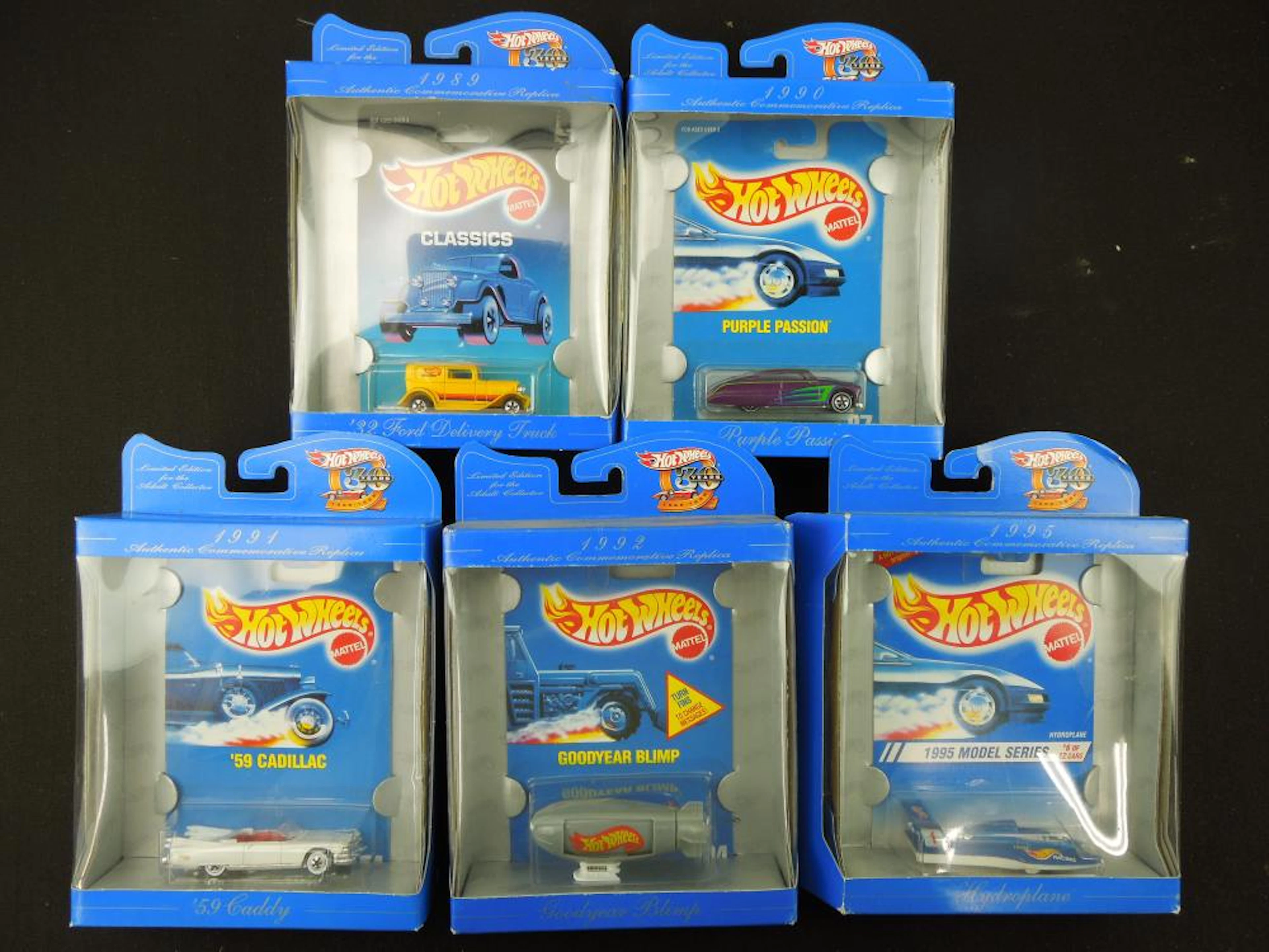 Lot of 5 1998 30 Years Collectors Favorites; 1989 '32 Ford Delivery Truck