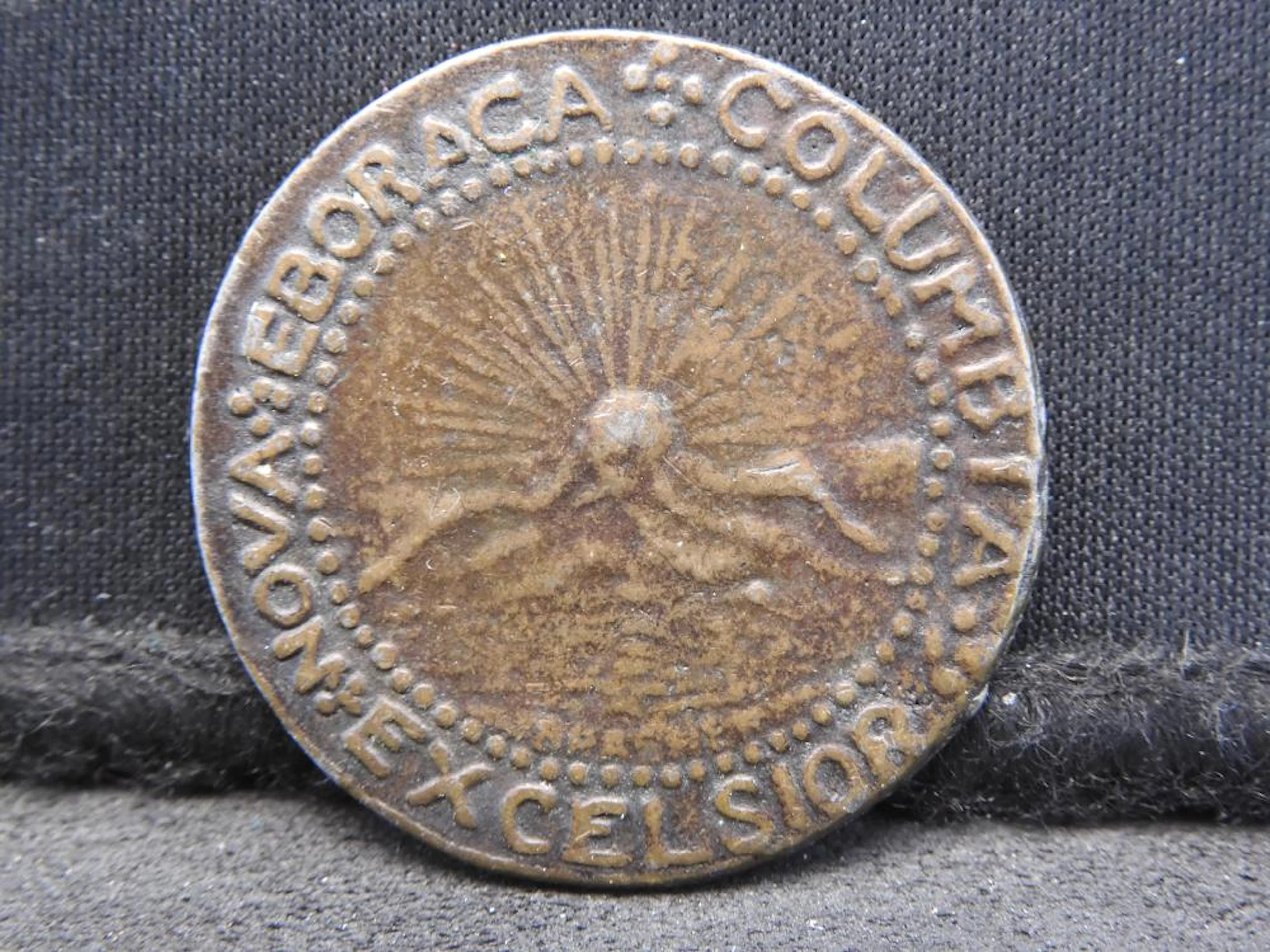 Replica of a 1787 Brasher Doubloon.