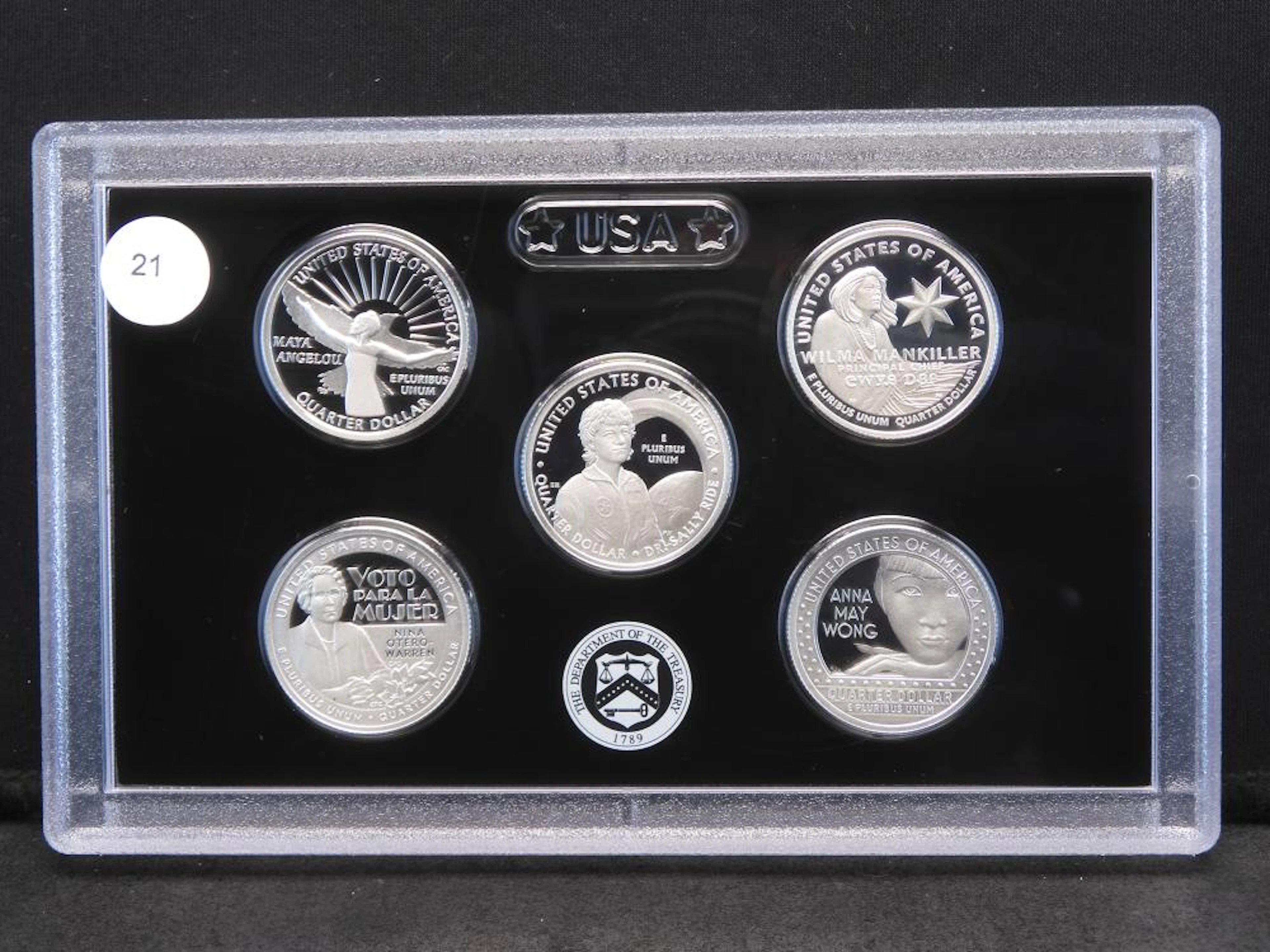 2022-S .999 Silver Women?s Quarter Proof Set: Angelou