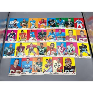 Lot of (30) 1969 Topps Football Cards - Varying Conditions