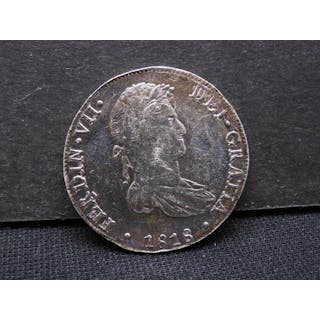 1818 Spain 8 Reales "Pillar Dollar". Portrait Ferdinand VII.