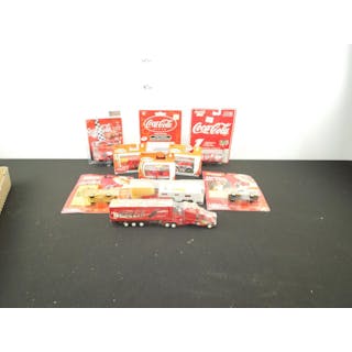 Coca-Cola Vehicles 1:64 Scale NIP, Match Box, Action, Johnny Lighting and Others