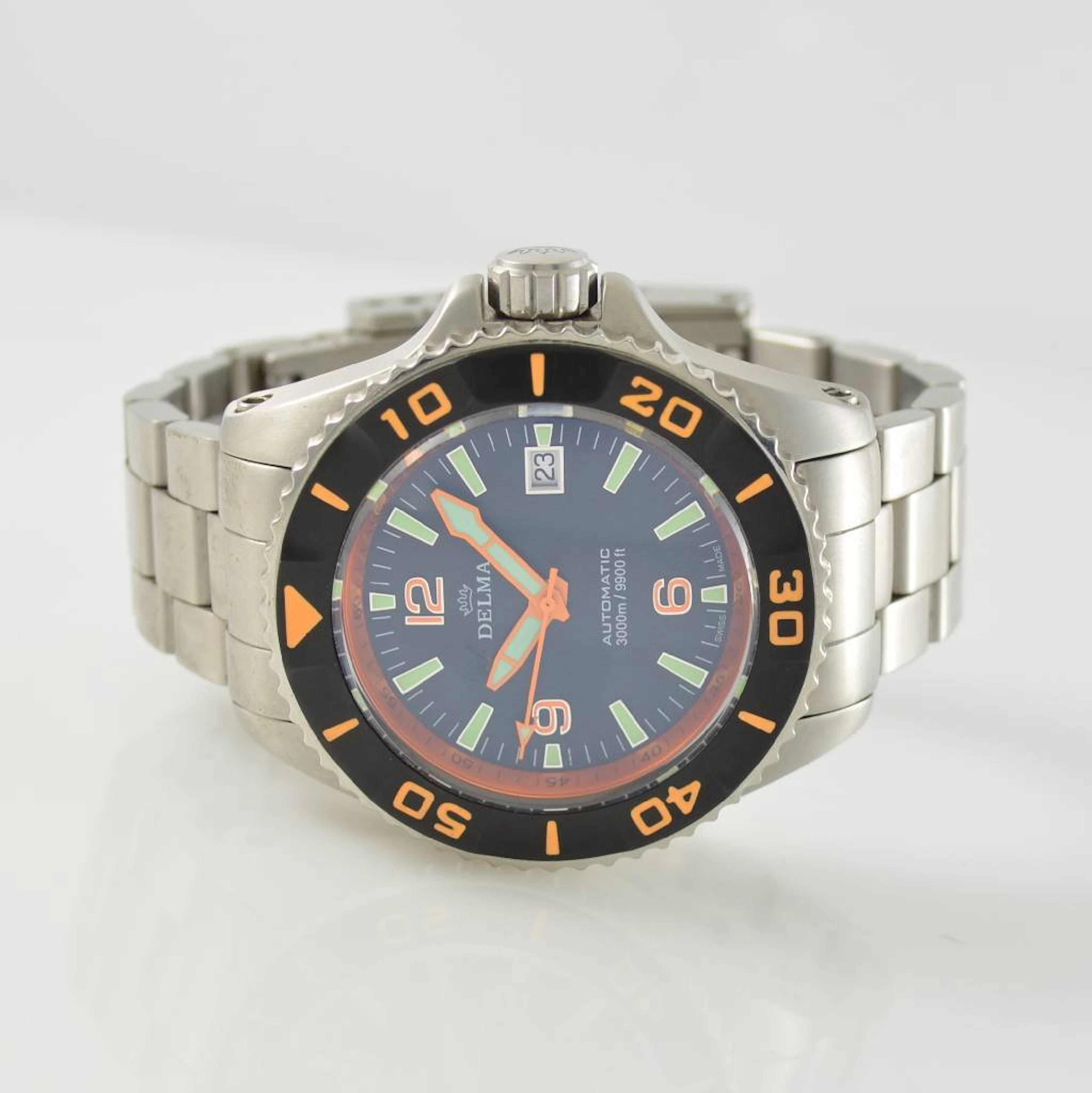 DELMA rare self winding diver´s watch Blue Shark