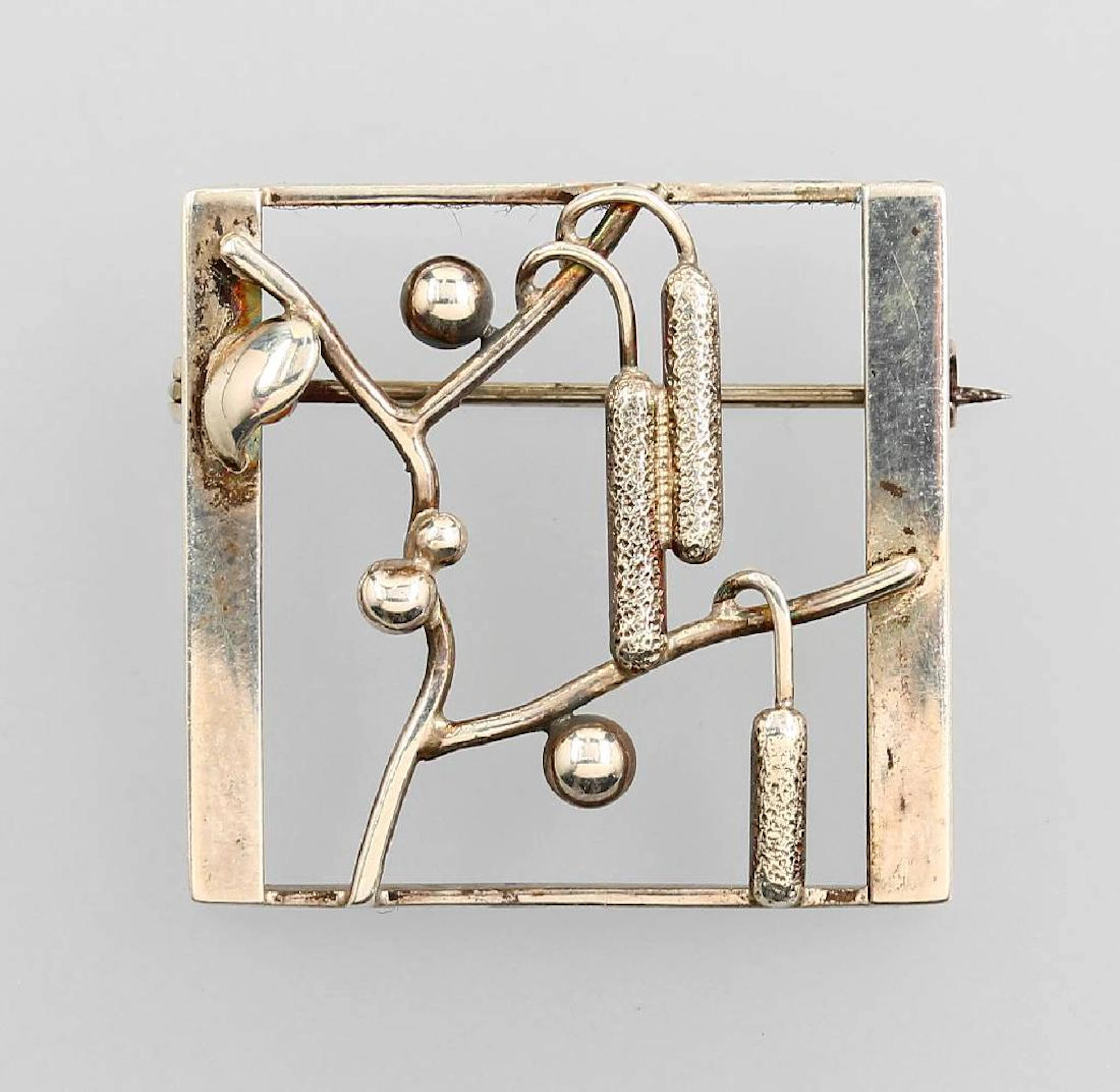 Brooch, Vienna approx. 1920, silver 900