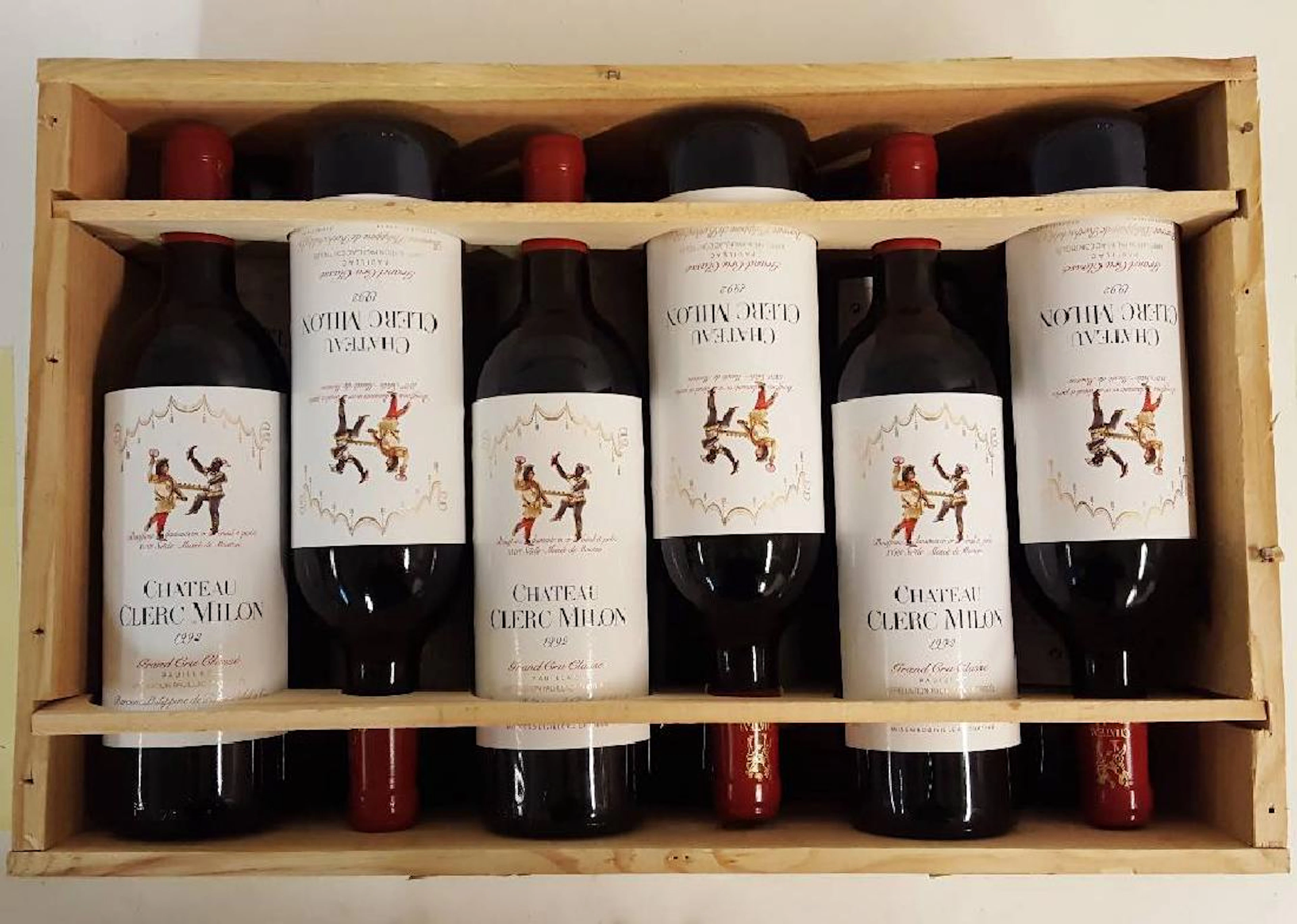 12 bottles of 1992 Chateau Clerk Milon Baron Philippine