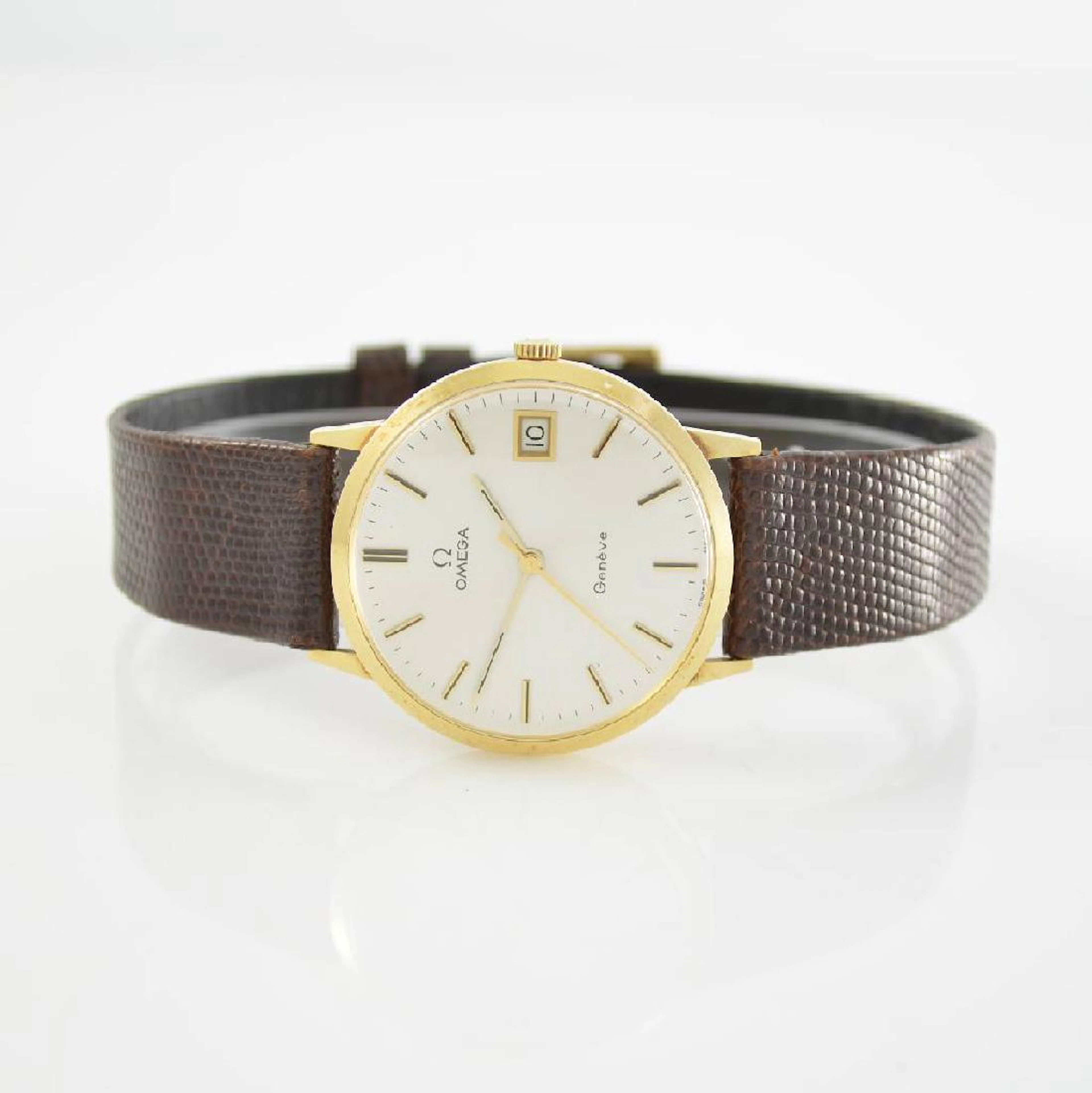 OMEGA Gèneve 14k yellow gold gents wristwatch