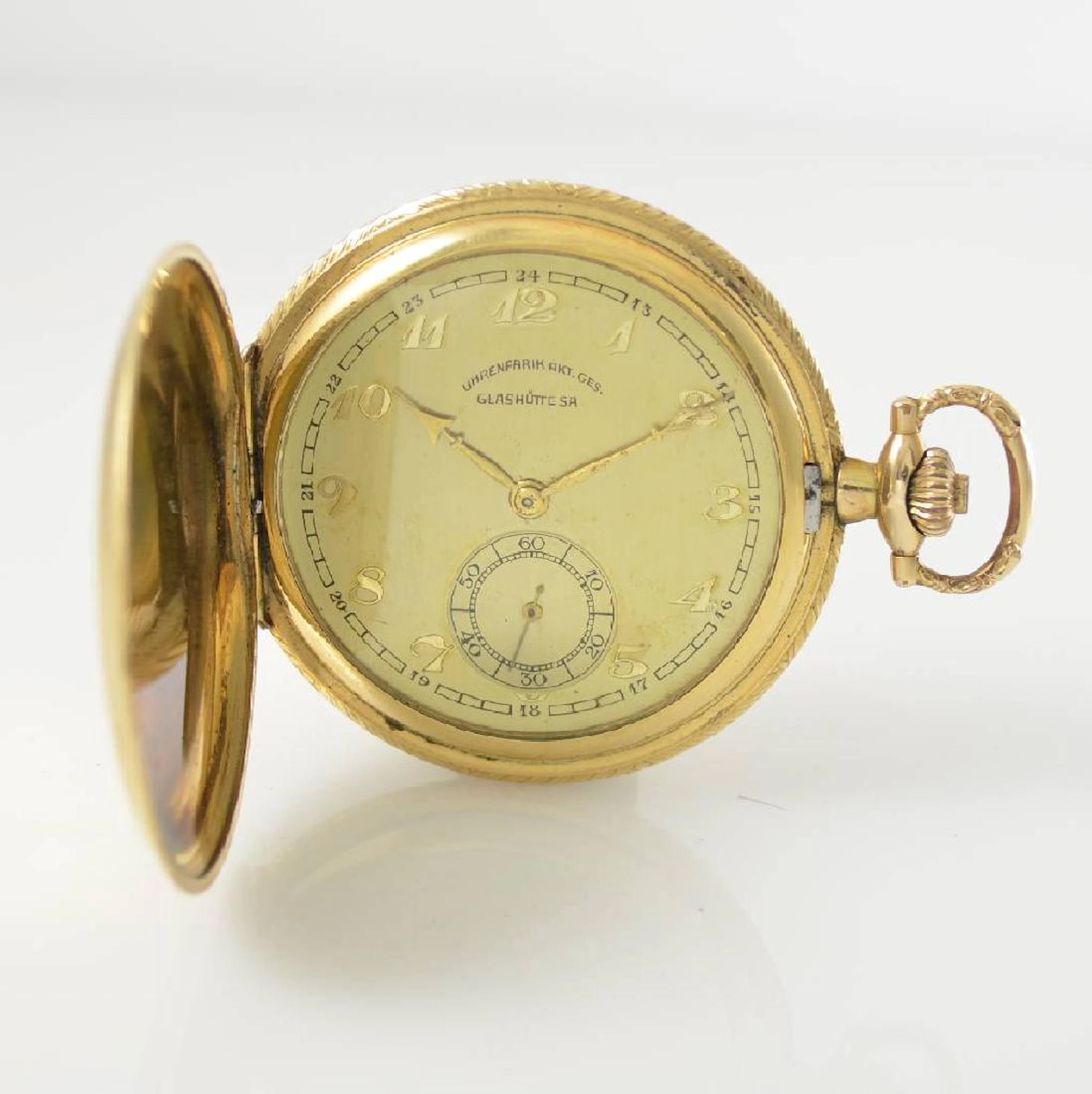 UHREN FABRIK Akt. Ges. Glashutte SA pocketz watch