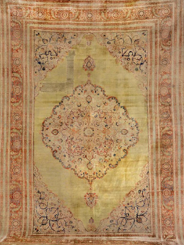 Silk Tabriz 'Hadji-Jalili' Carpet