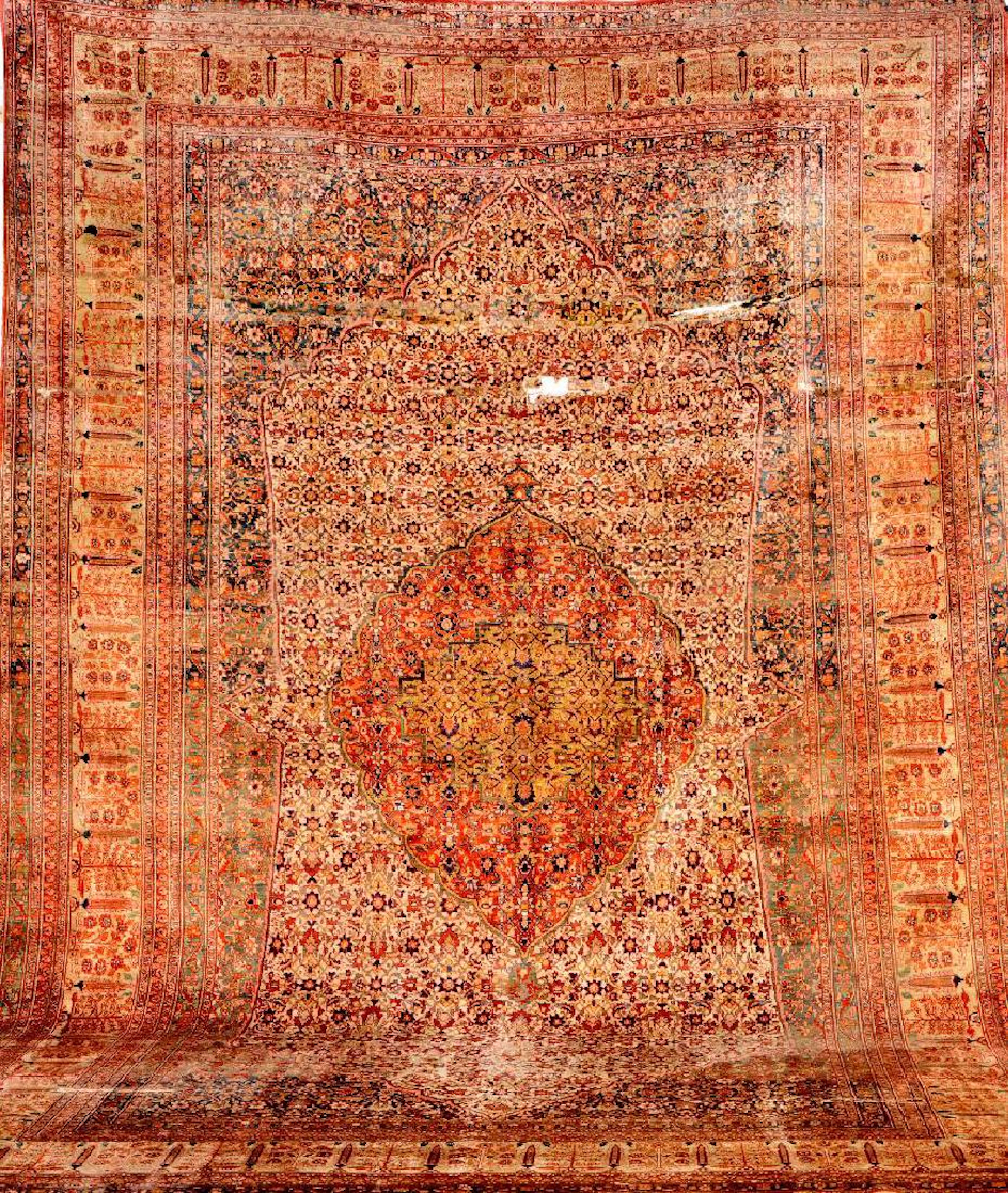 Fine Silk Tabriz 'Hadji-Jalili' Carpet