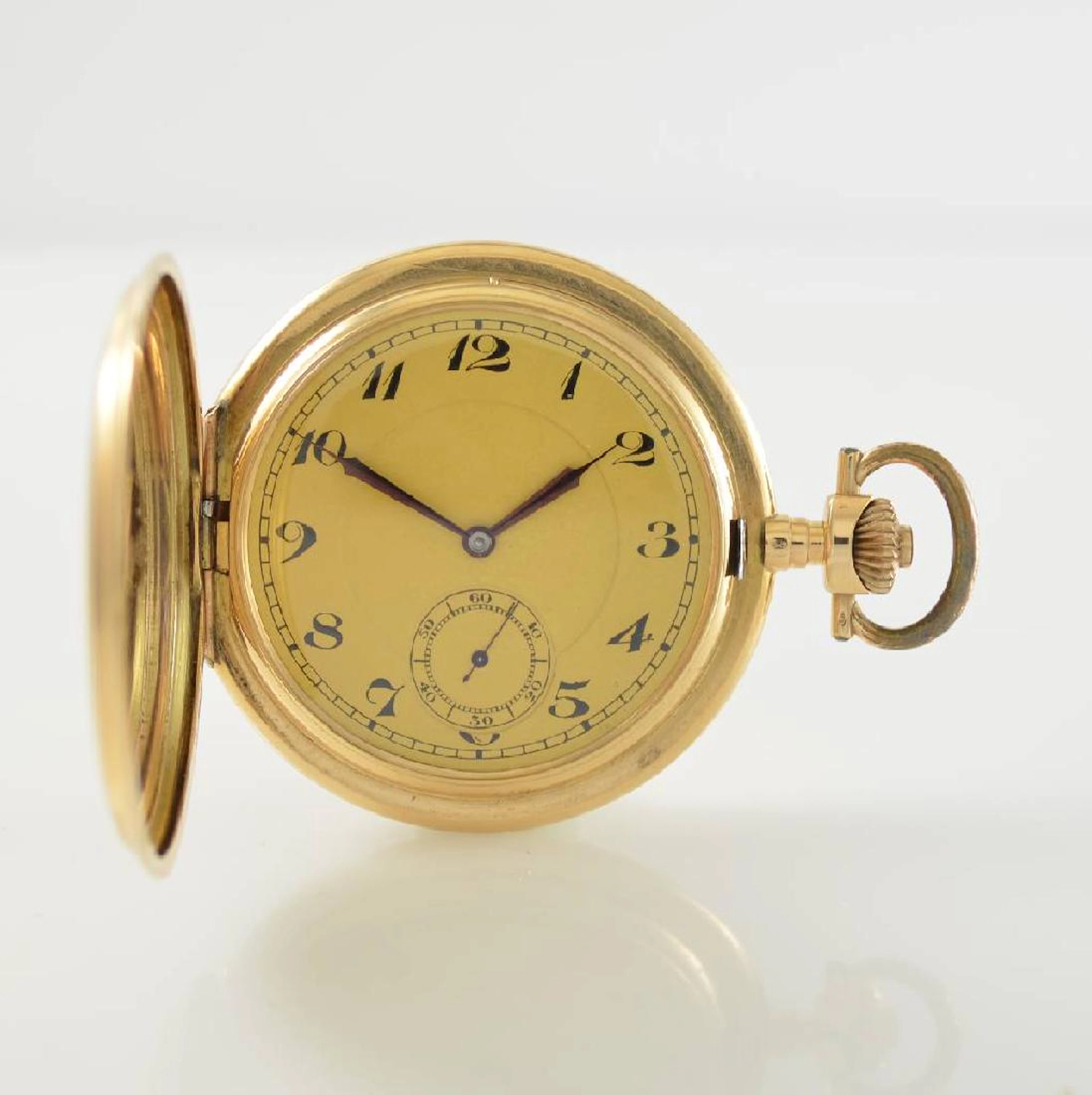 POSTALA WATCH Co. 14k yellow gold pocket watch
