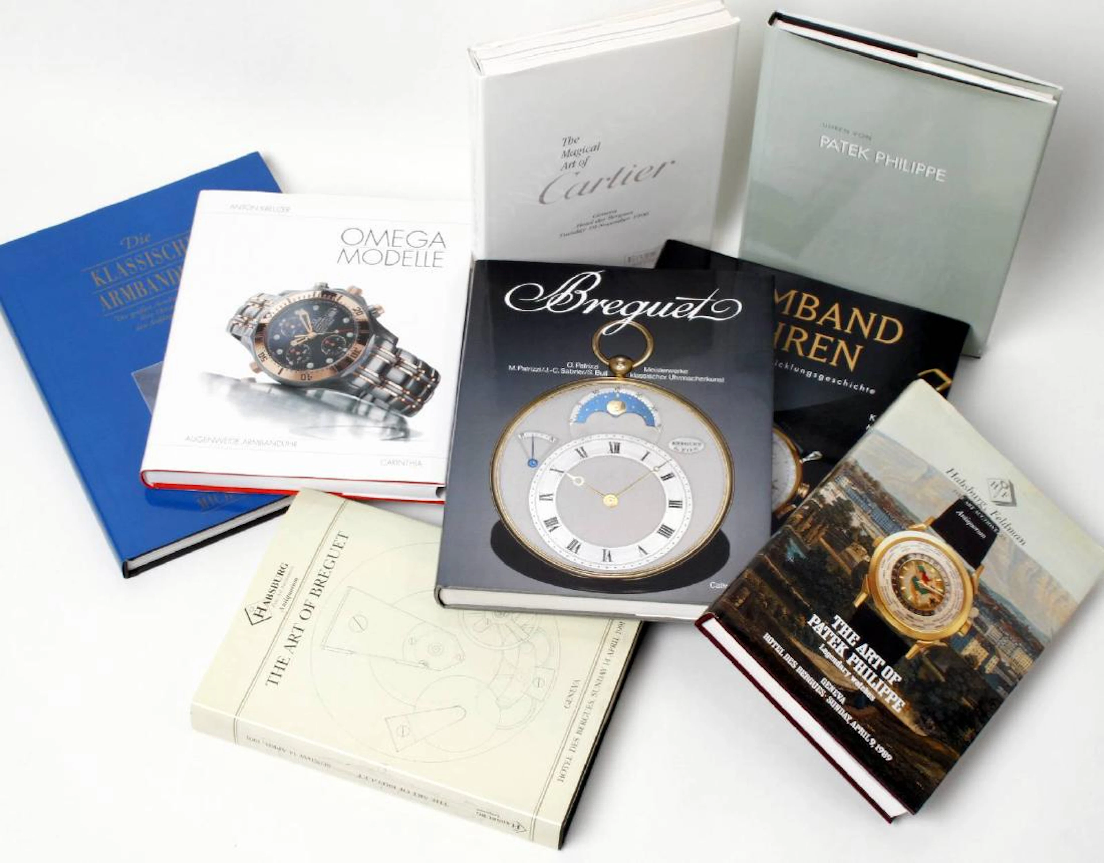 Set of 8 specialized watch books