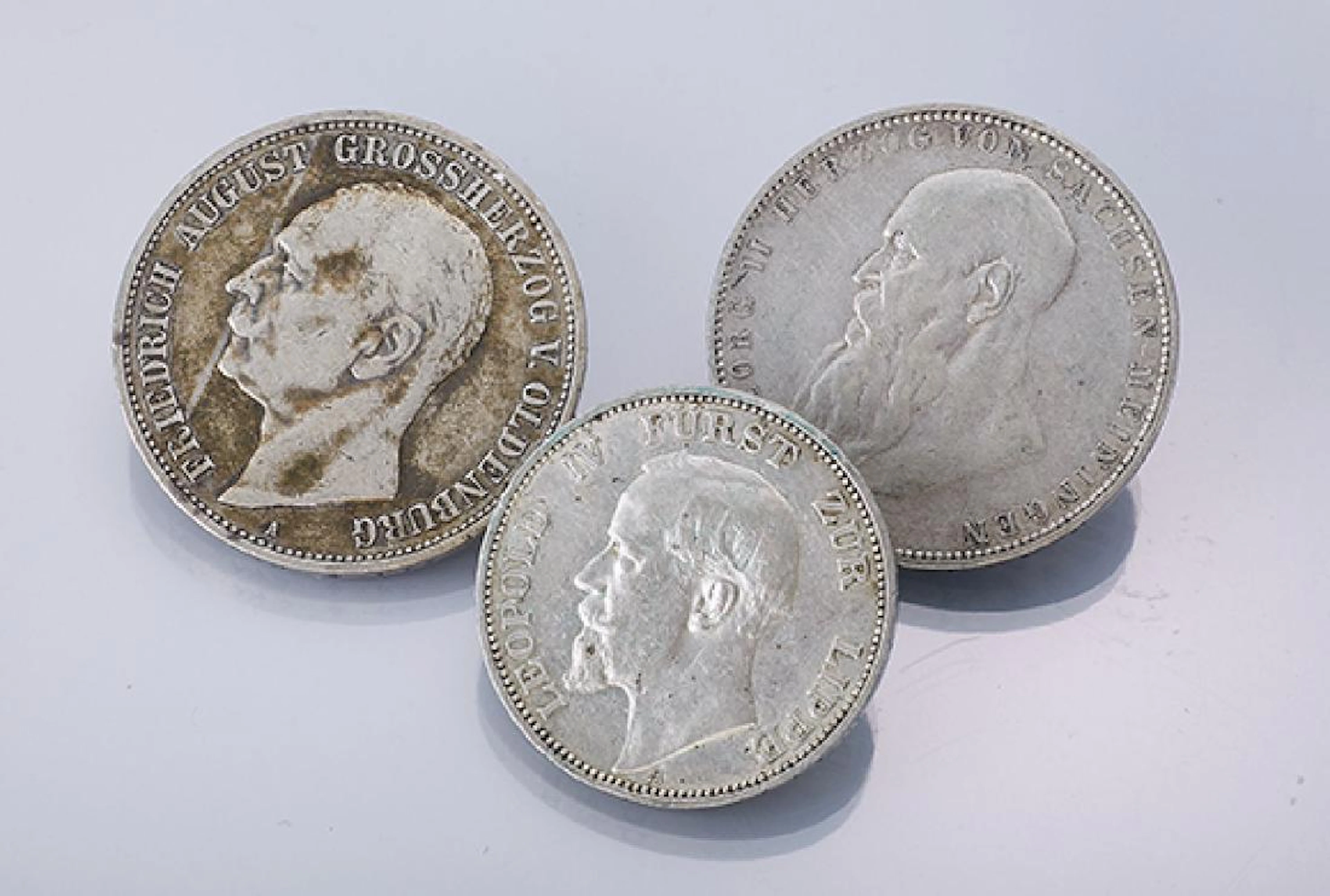 Lot 3 silver coins, German Reich