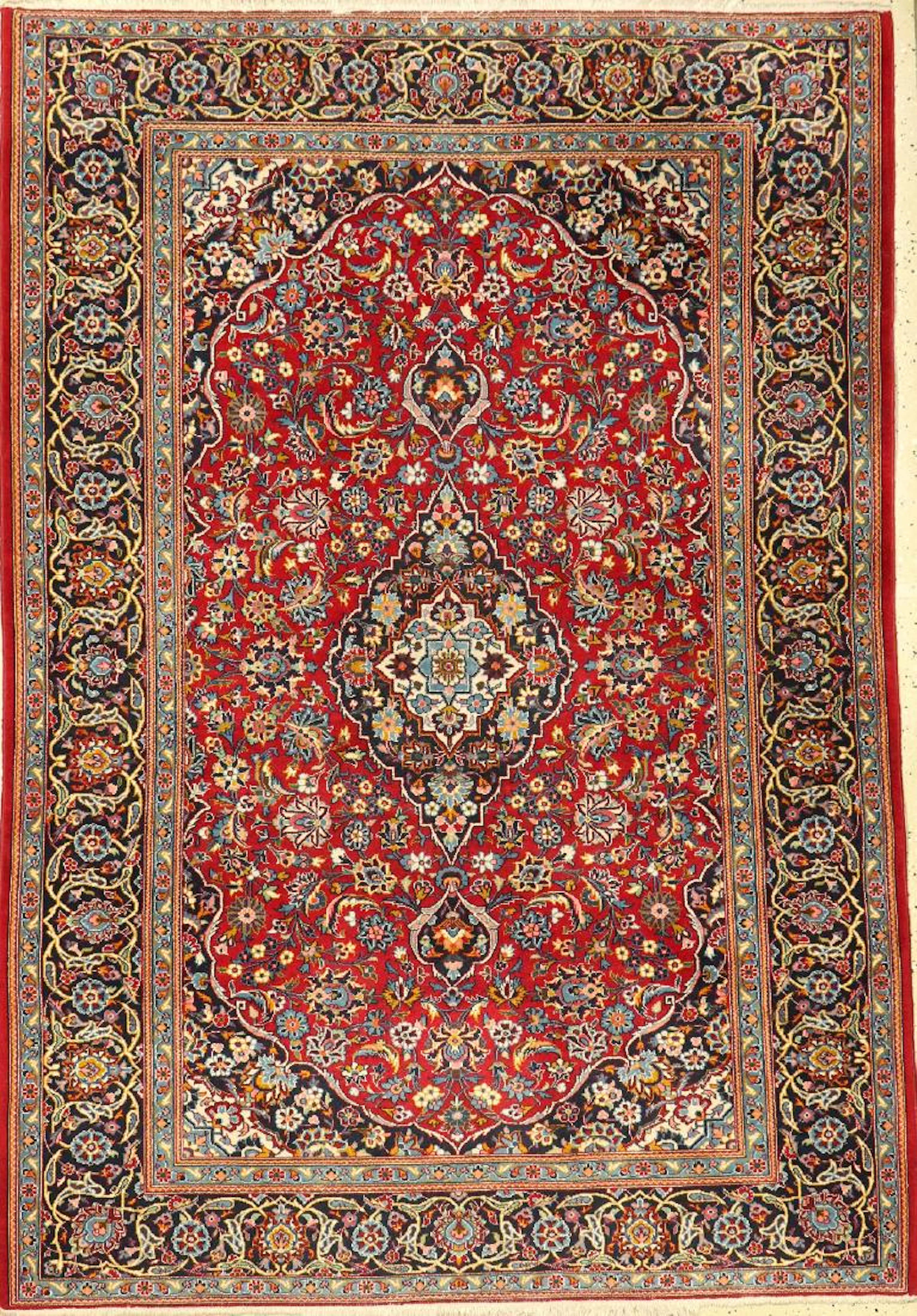 Kurk Kashan Rug,
