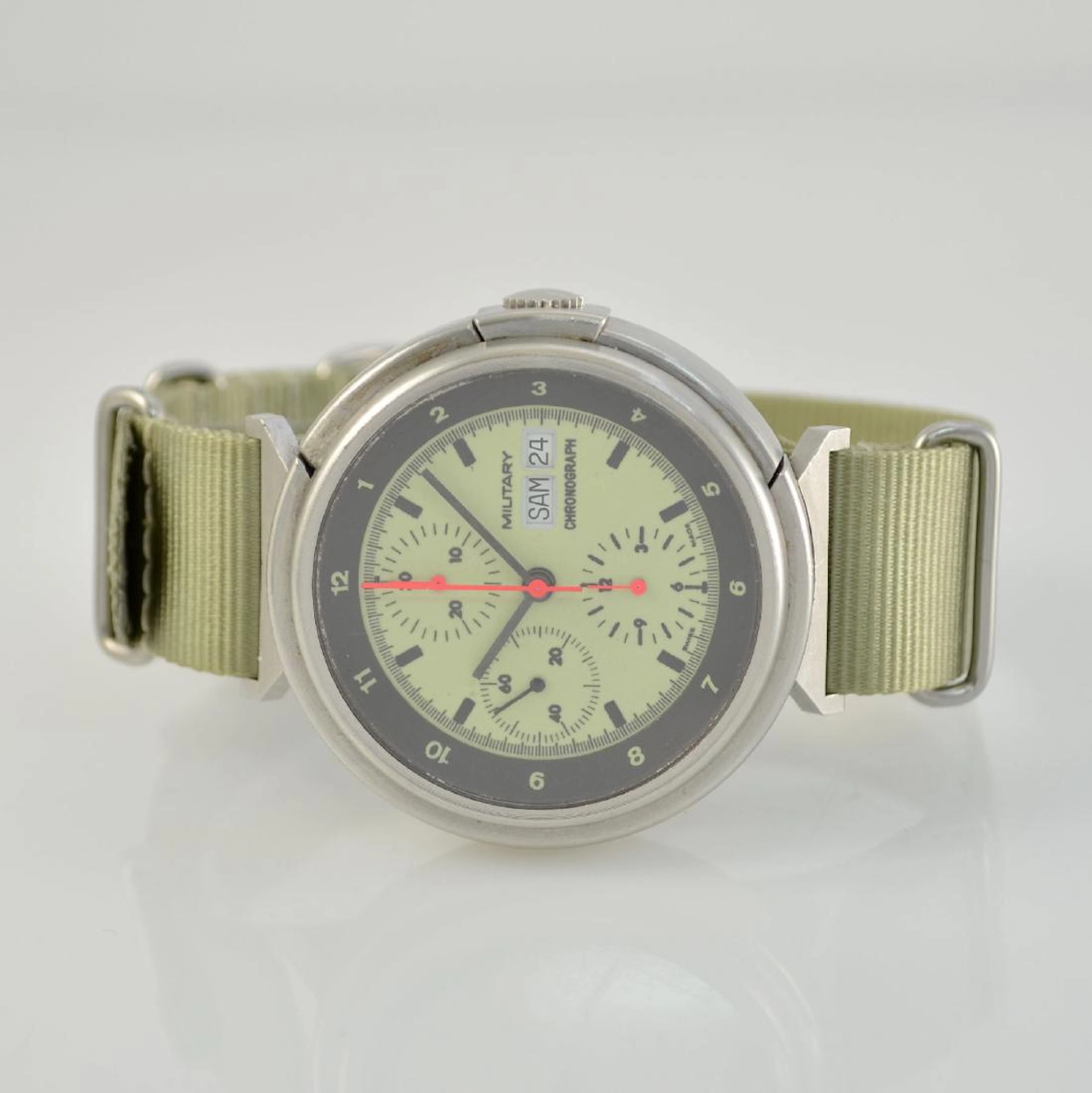 MILITARY chronograph extreme rare Prototype of TUTIMA
