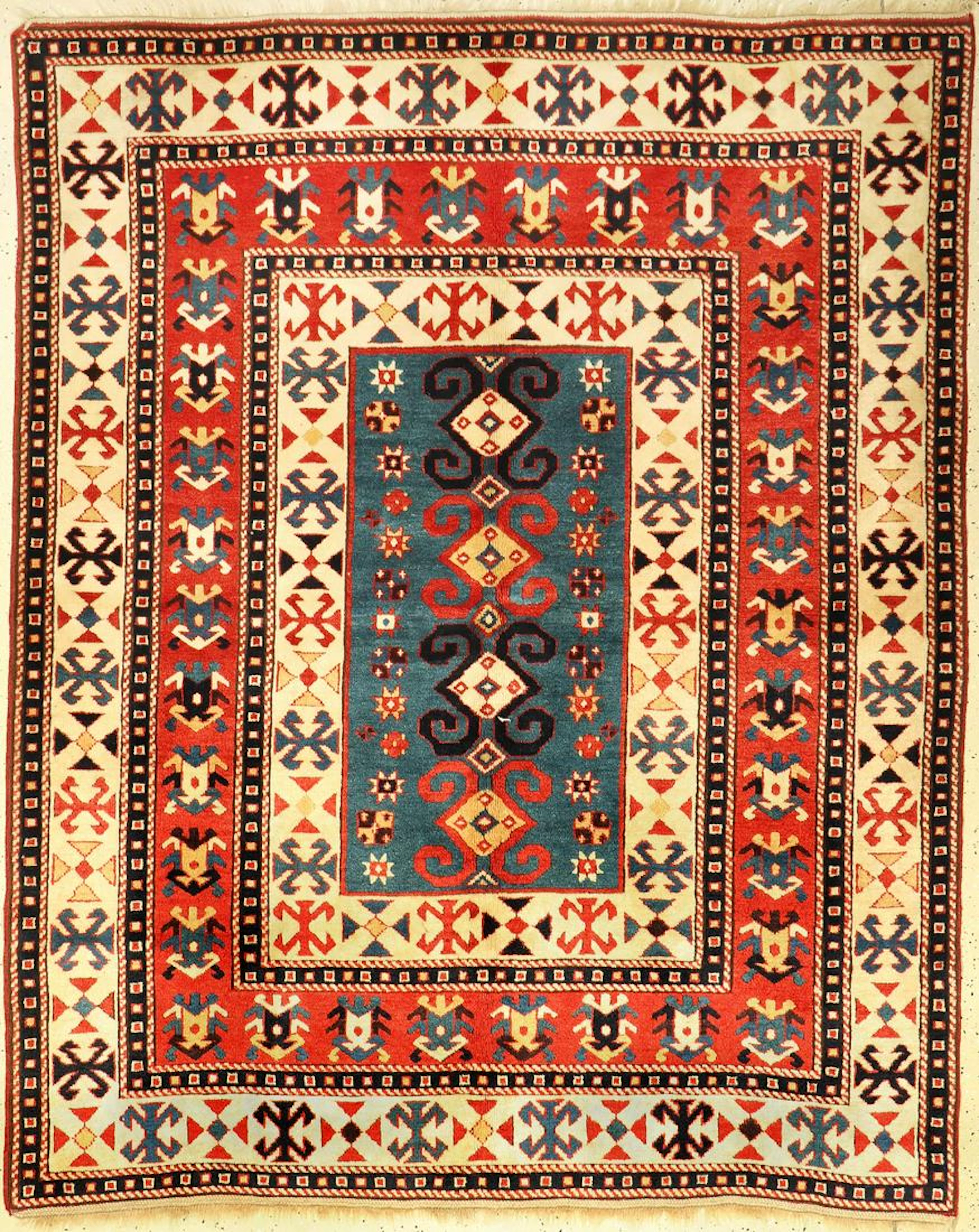 Azeri Lambalo Kazak Rug (Re-Production),