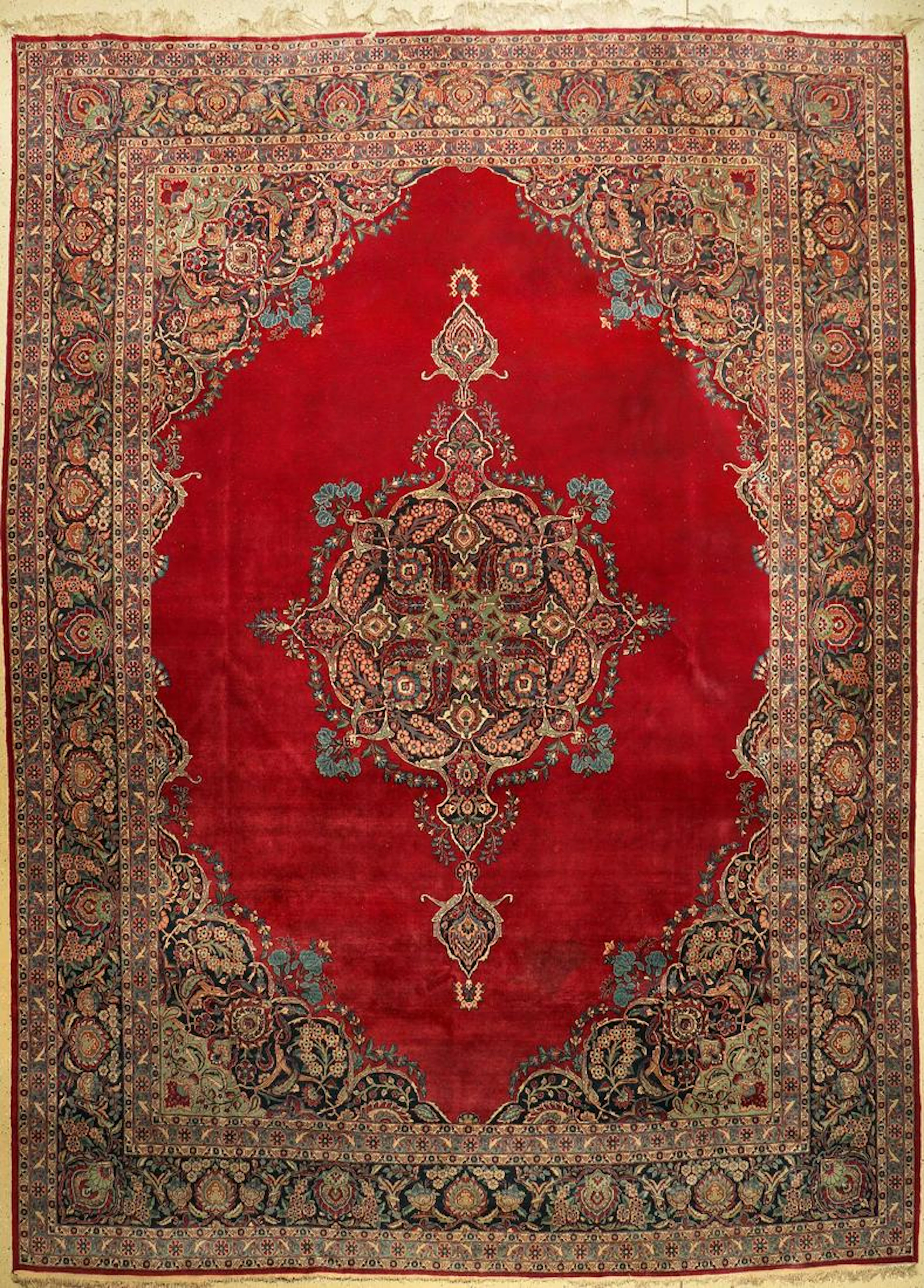 Kurk Kashan Carpet,