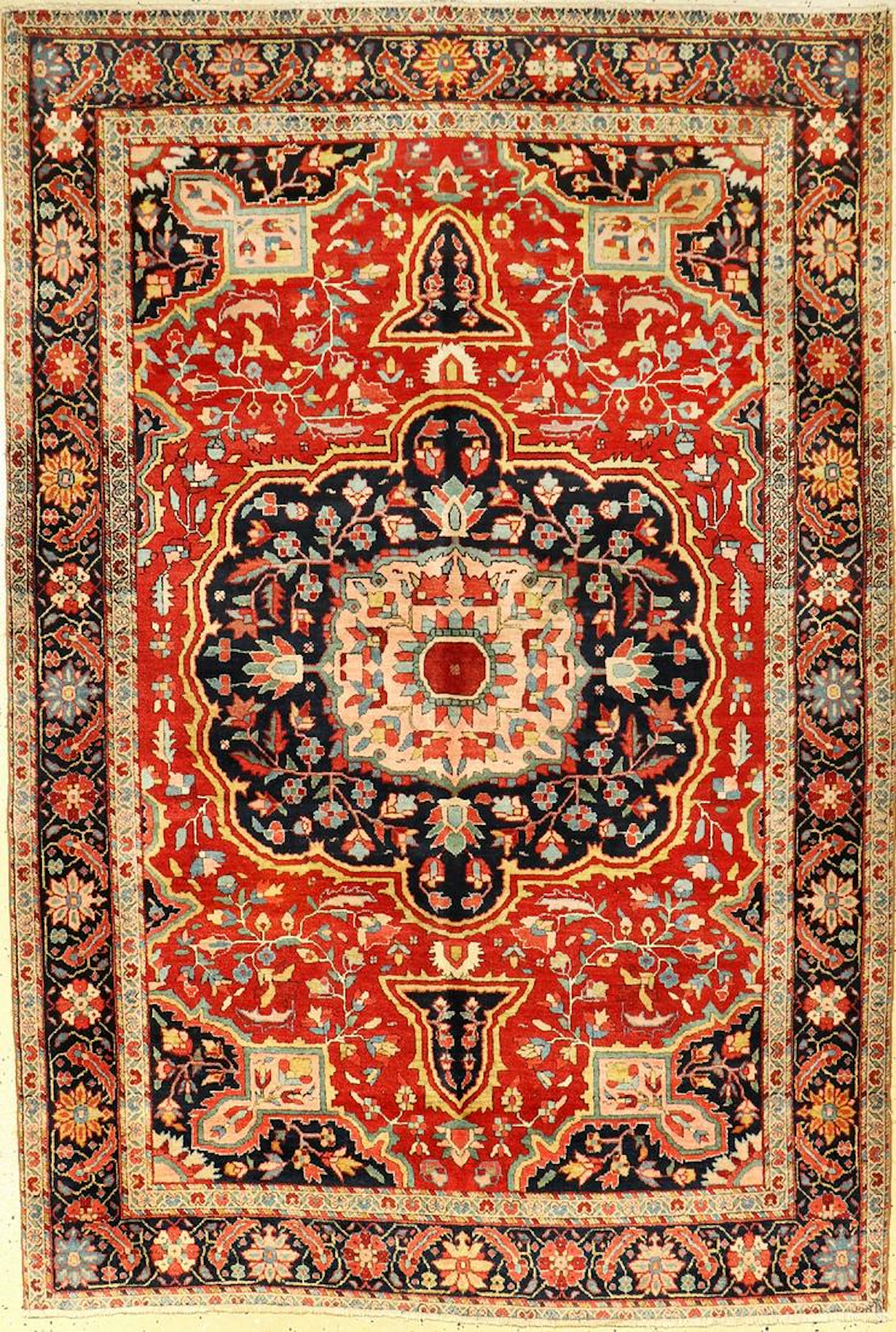 Farahan antique, Persia, around 1900, wool on cotton