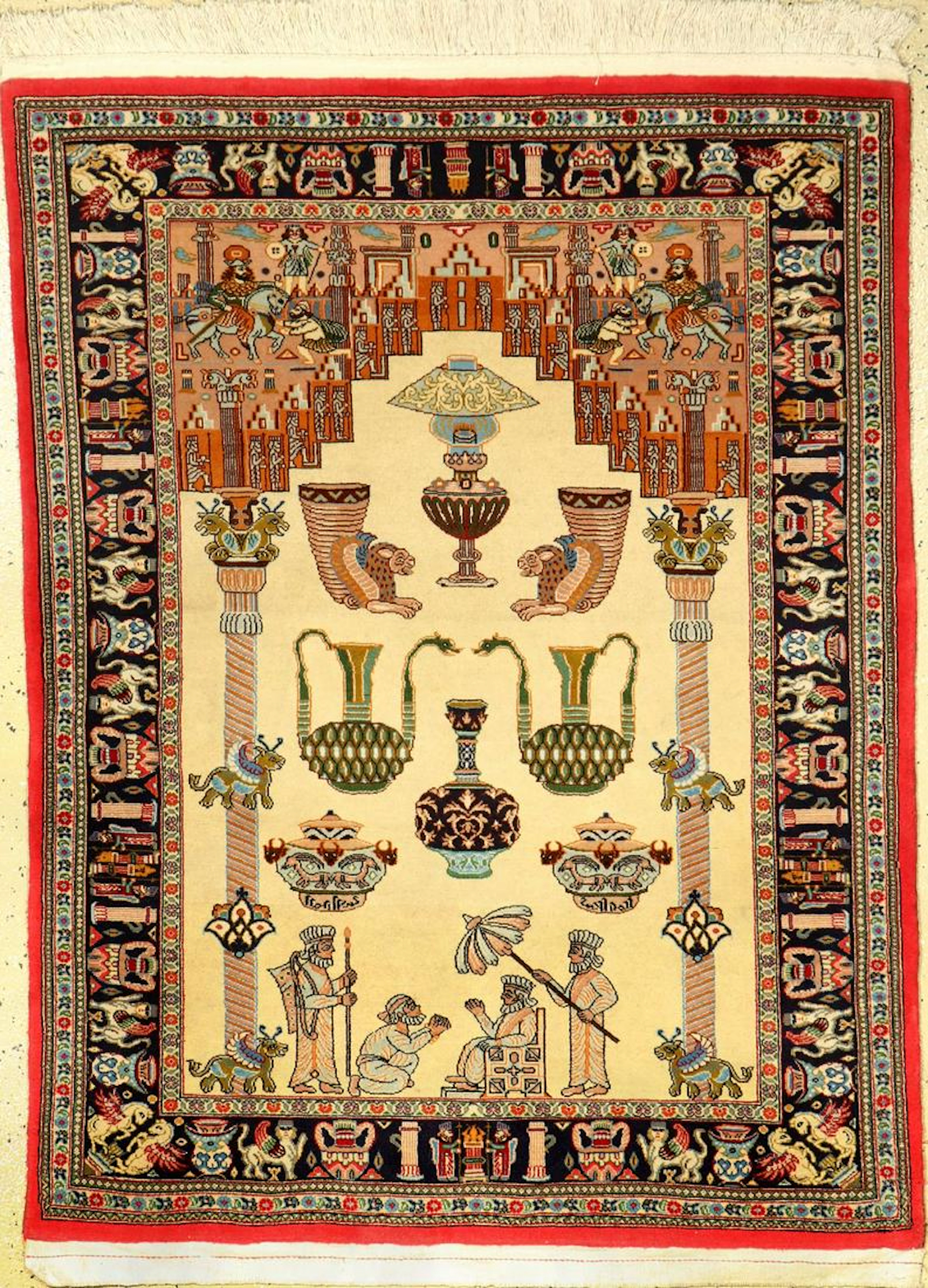 Ghom kurk, Persia, approx. 50 years, kurk wool