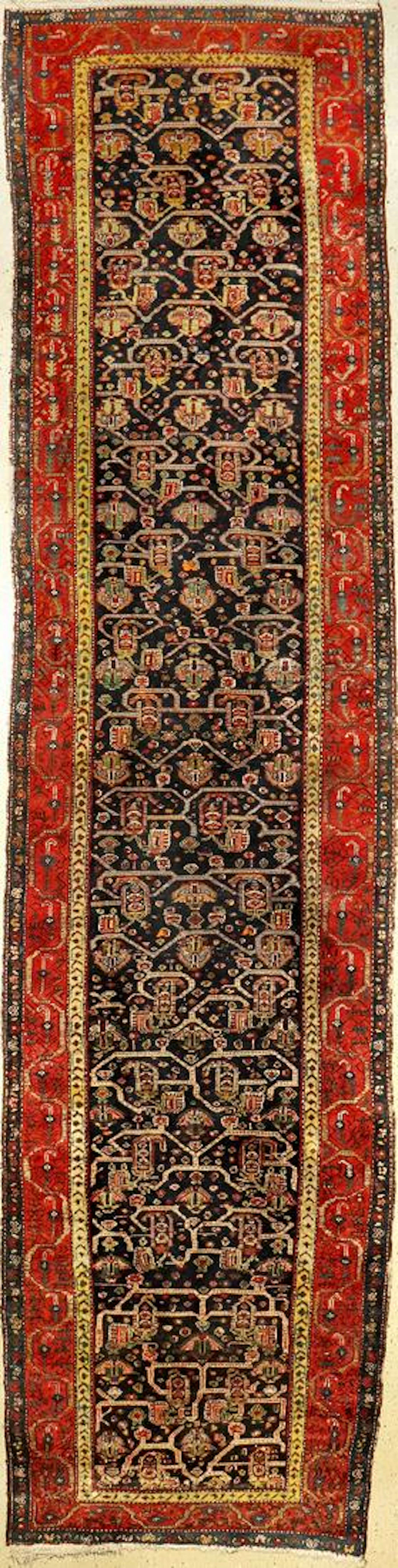 Rare Hamadan old, Persia, gallery, around 1920, wool