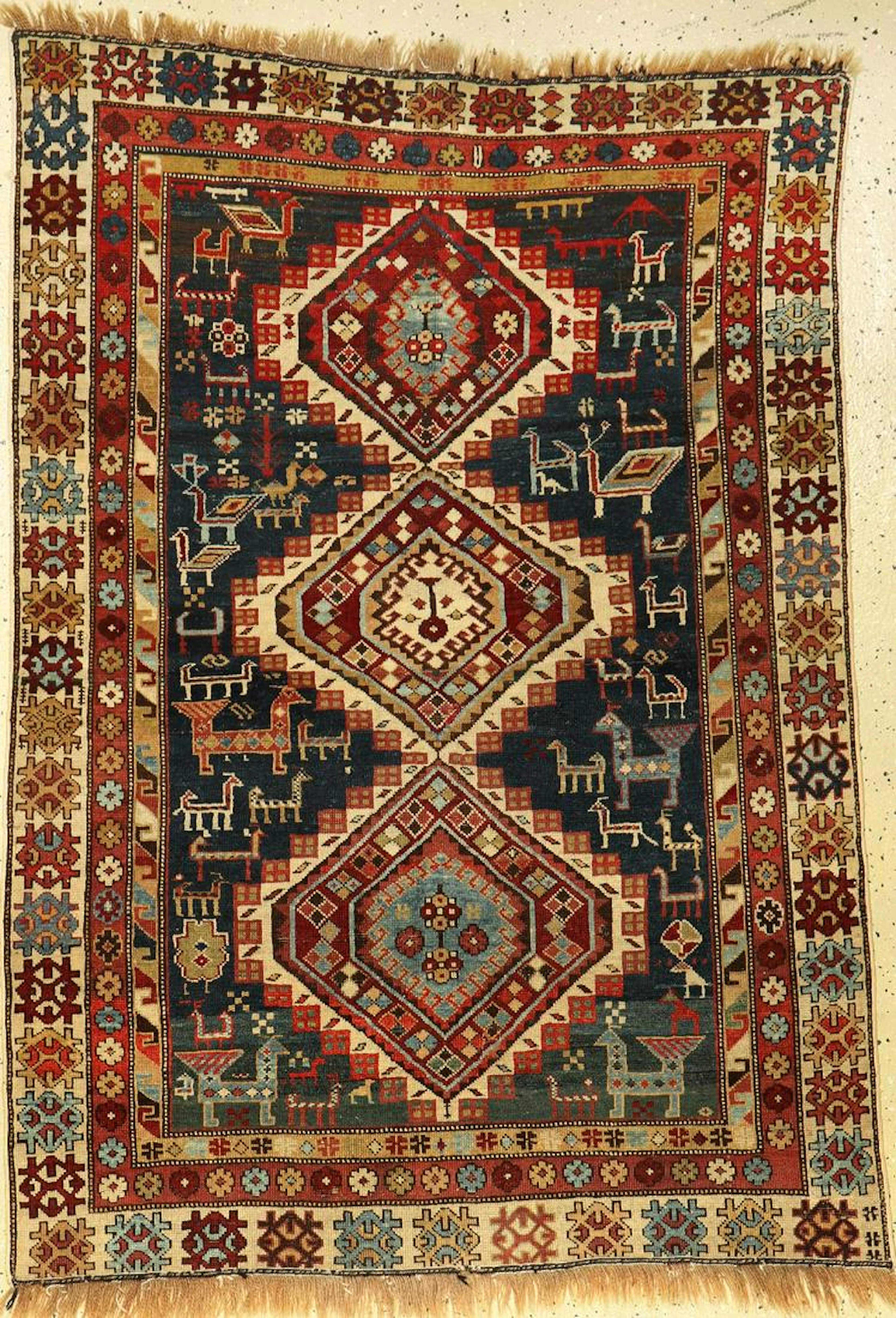 Shirvan Antique, Caucasus, around 1900, wool on wool