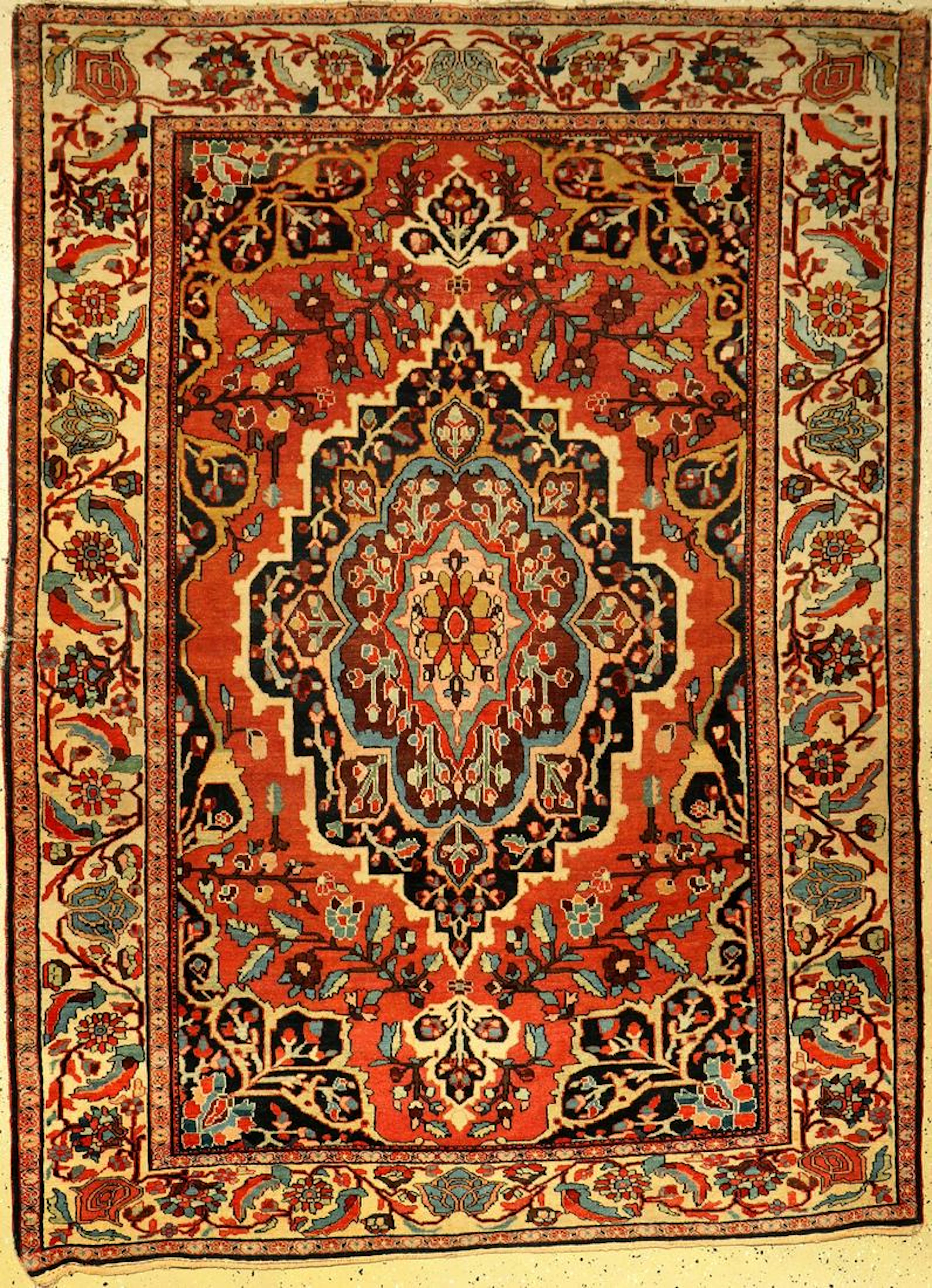 Farahan antique, Persia, 19th century, wool oncotton