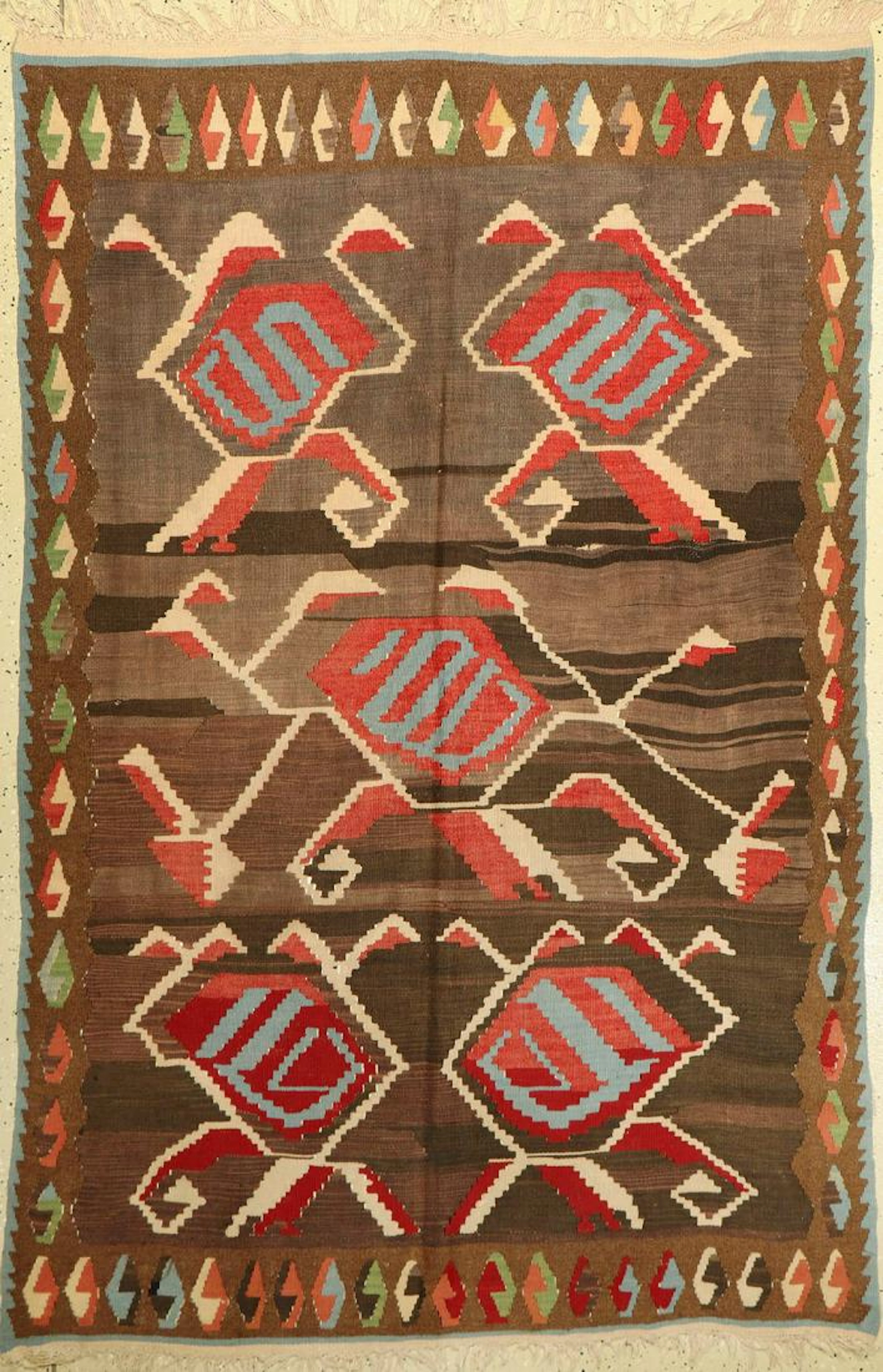 Kelim old, Turkey, approx. 50 years, wool on wool