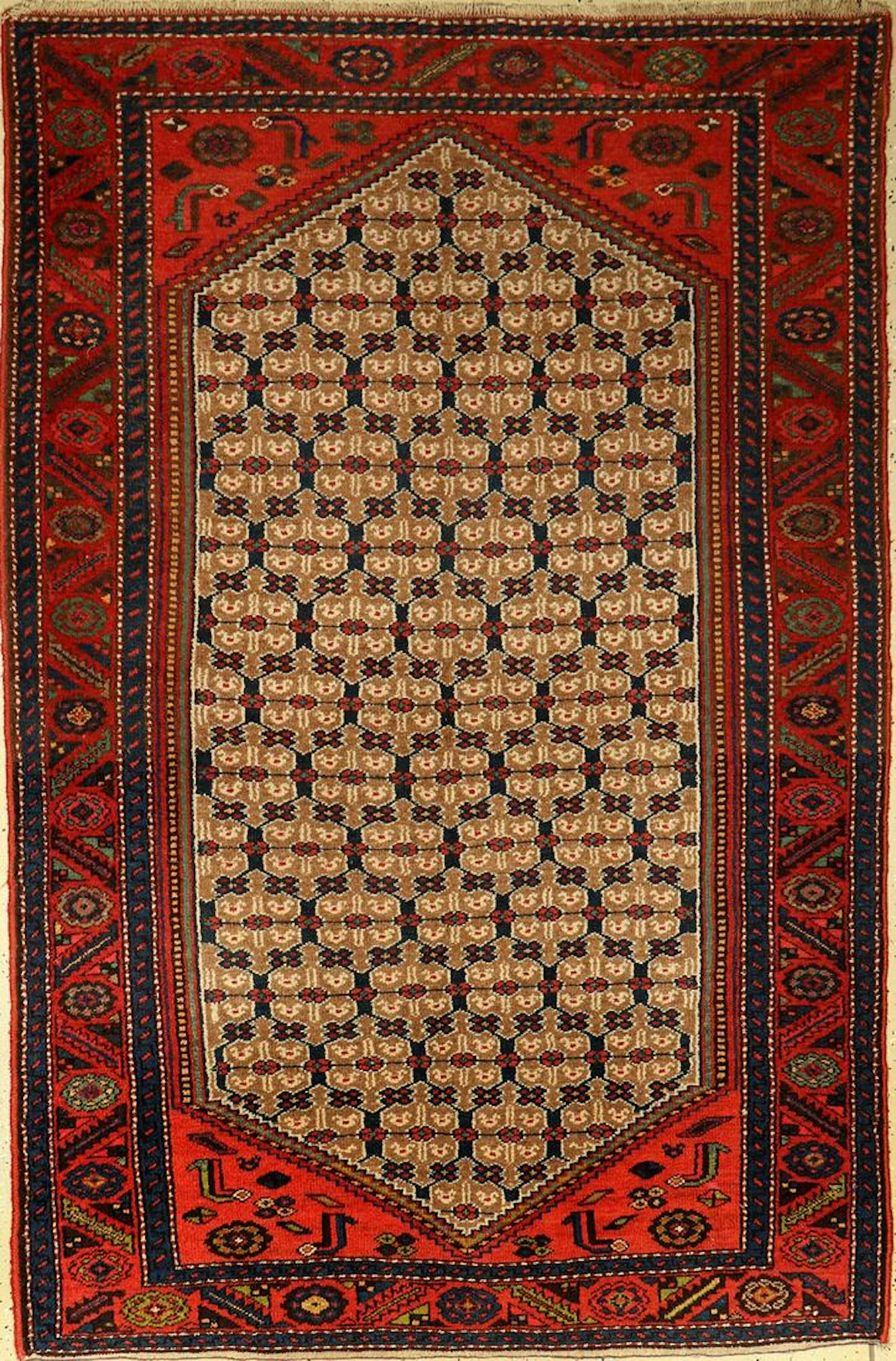 Hamadan old, Persia, approx. 60 years, wool oncotton