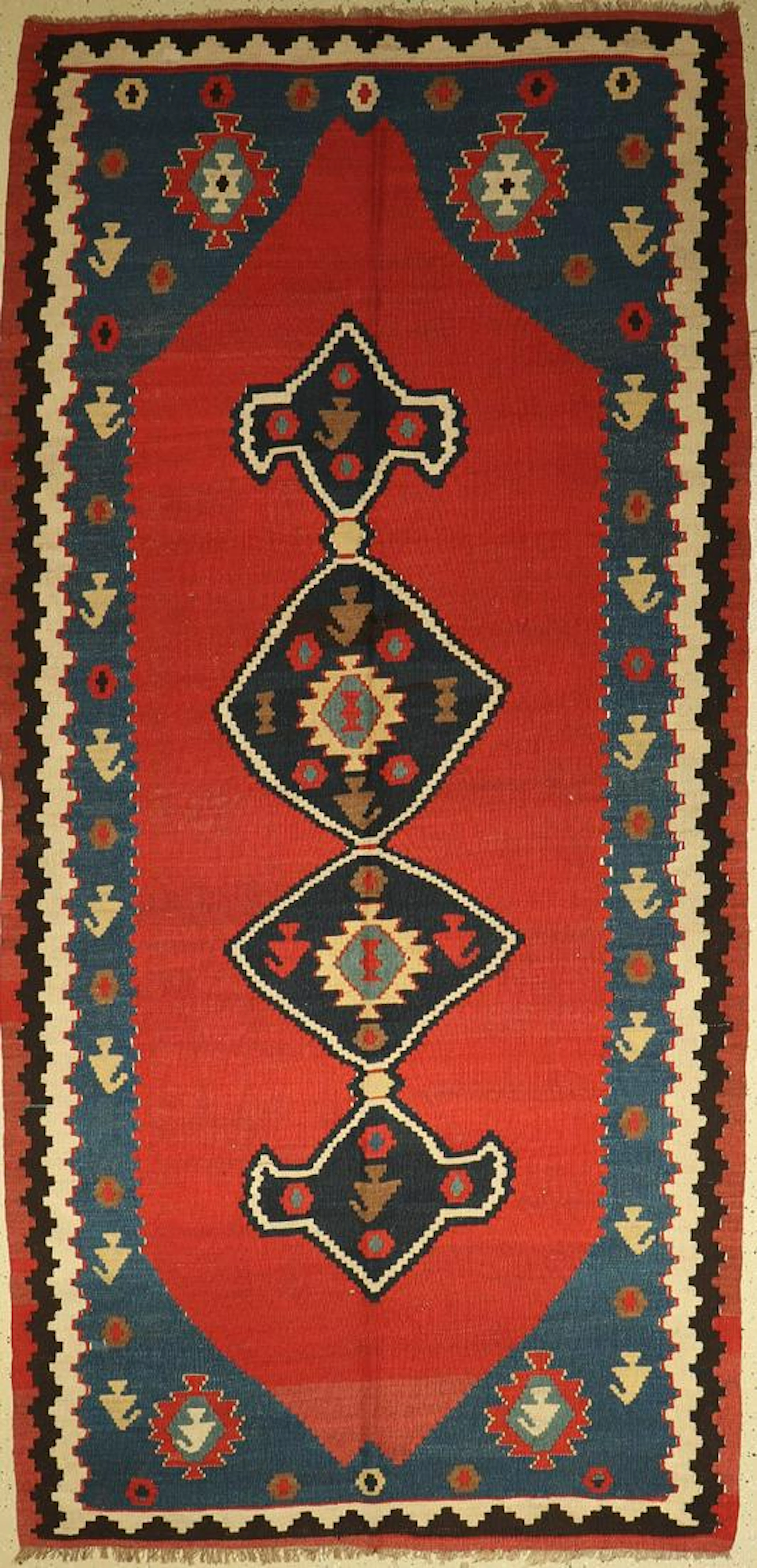 Northwest Kelim old, Persia, around 1940, woolon wool