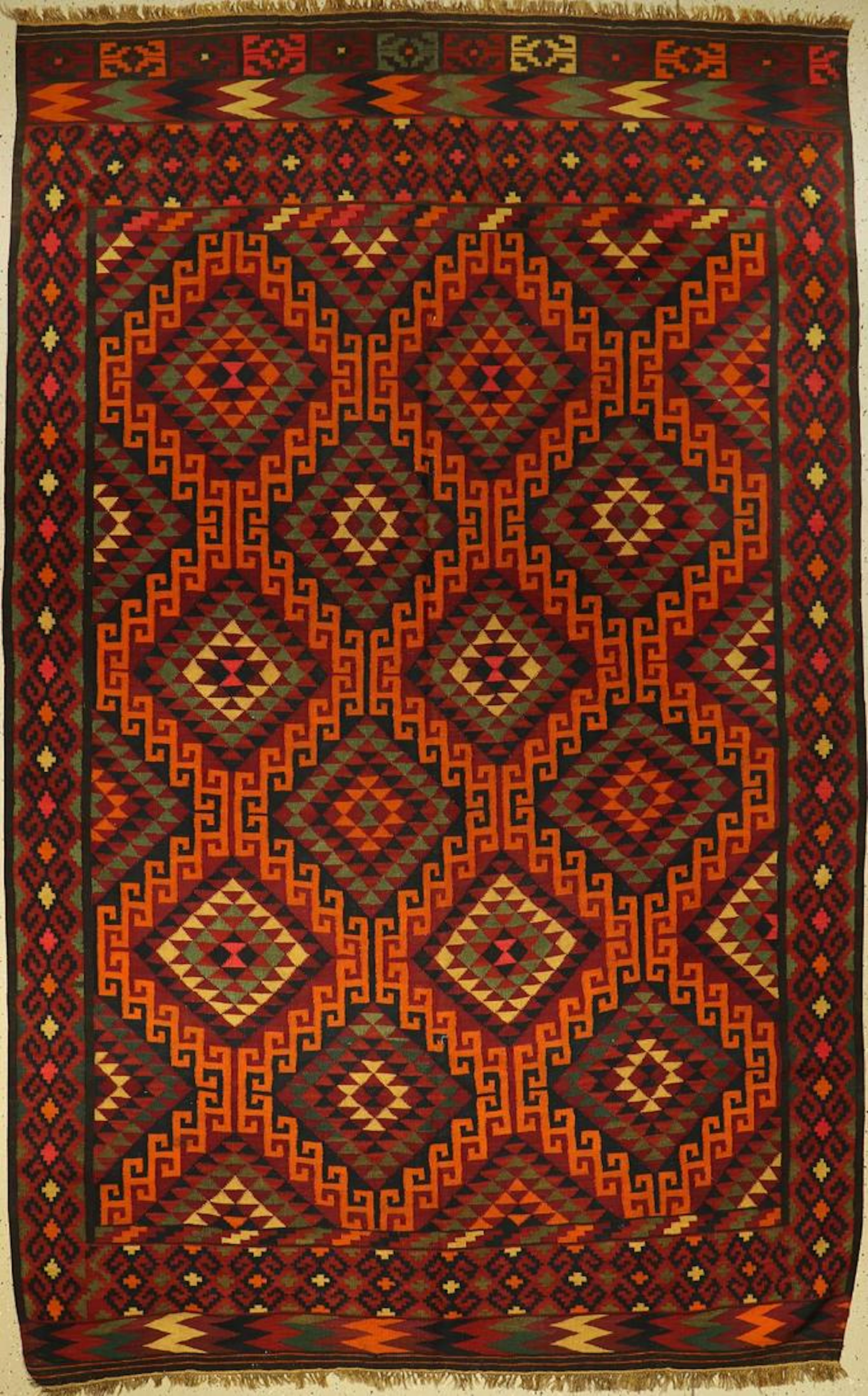Central Asian Kelim ancient, Central Asia, approx. 60