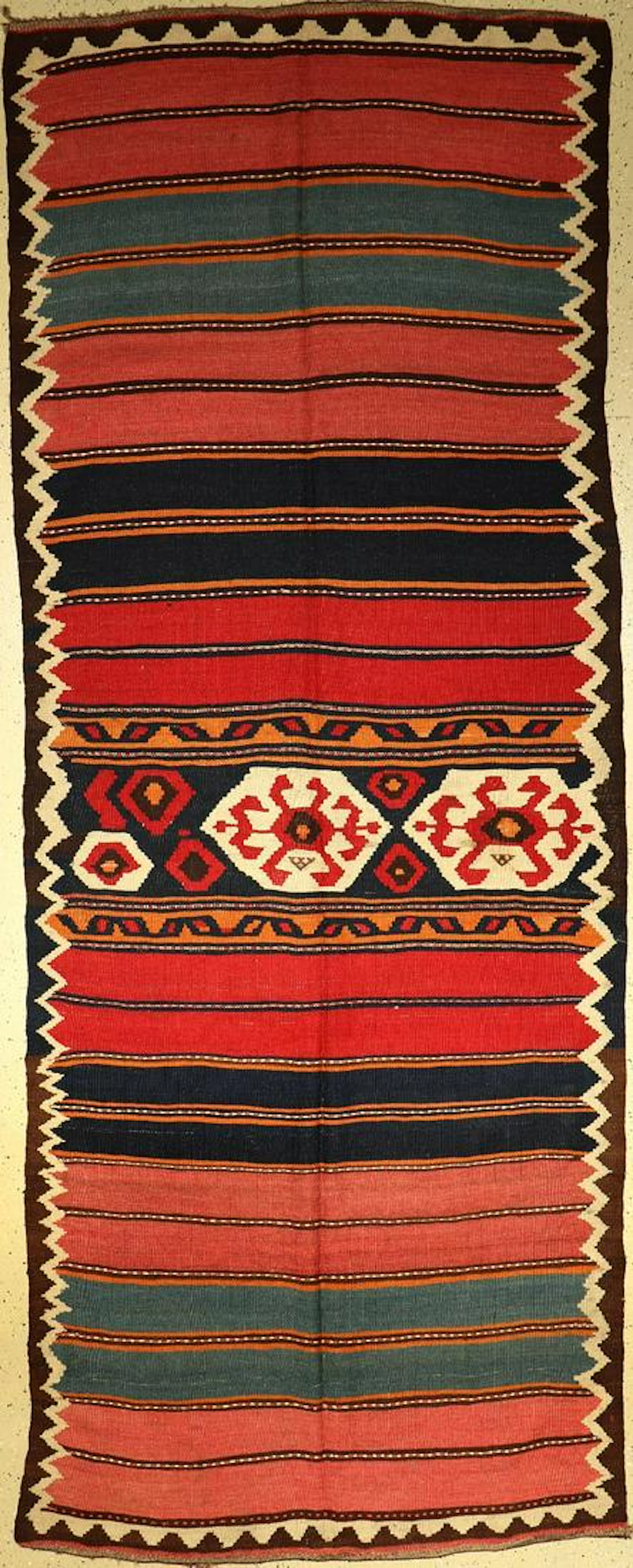 Northwest Kelim old, Persia, approx. 60 years,wool on