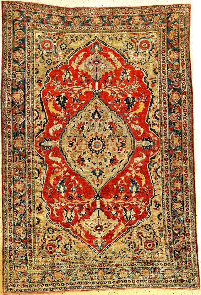 Fine Silk Tabriz 'Hadji-Jalili' Rug,