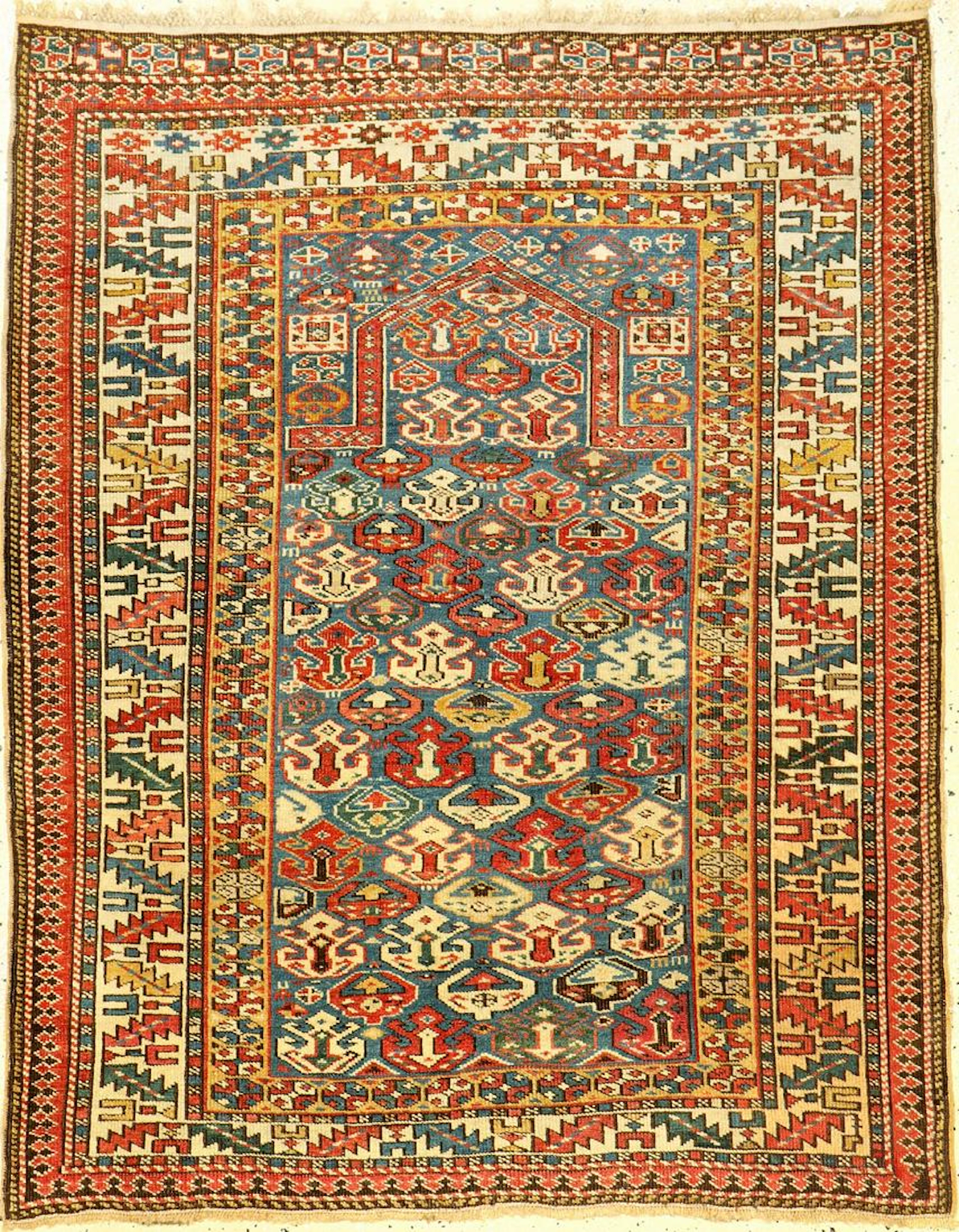 Sky-Blue Kazak 'Prayer Rug',