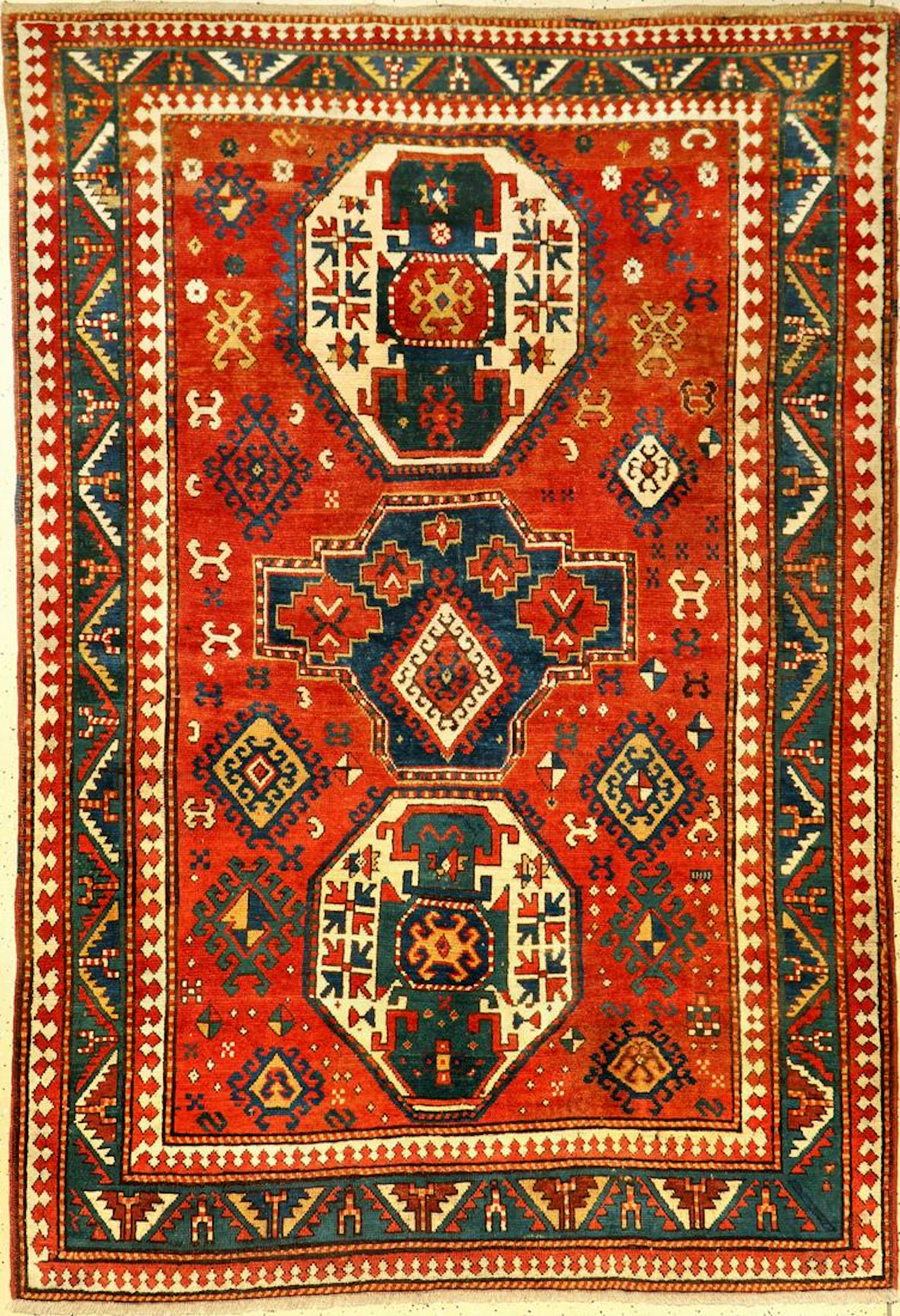 'Tree-Medallion' Kazak Rug,