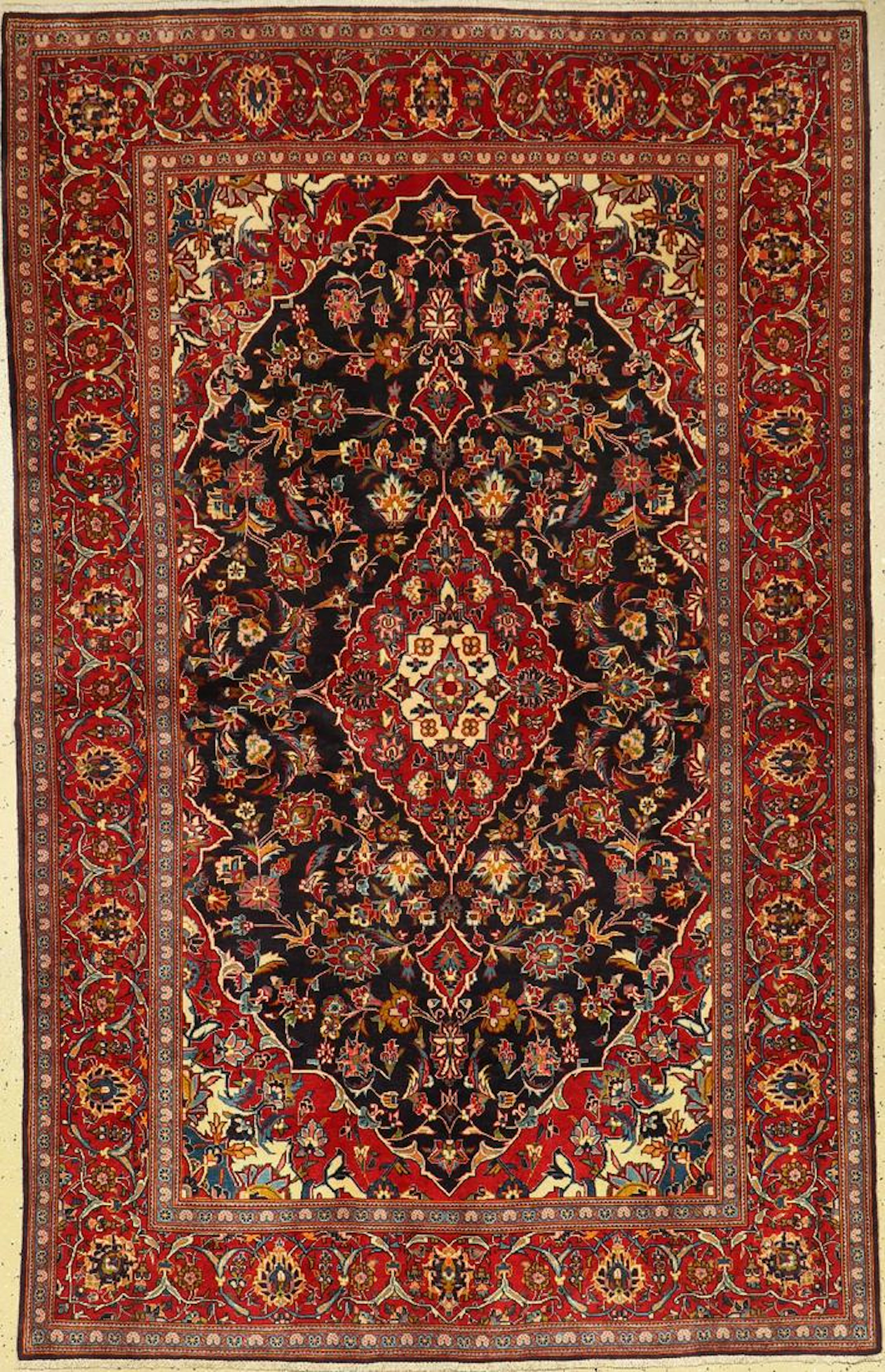 Kashan rug, Persia, approx. 50 years, wool, approx. 221