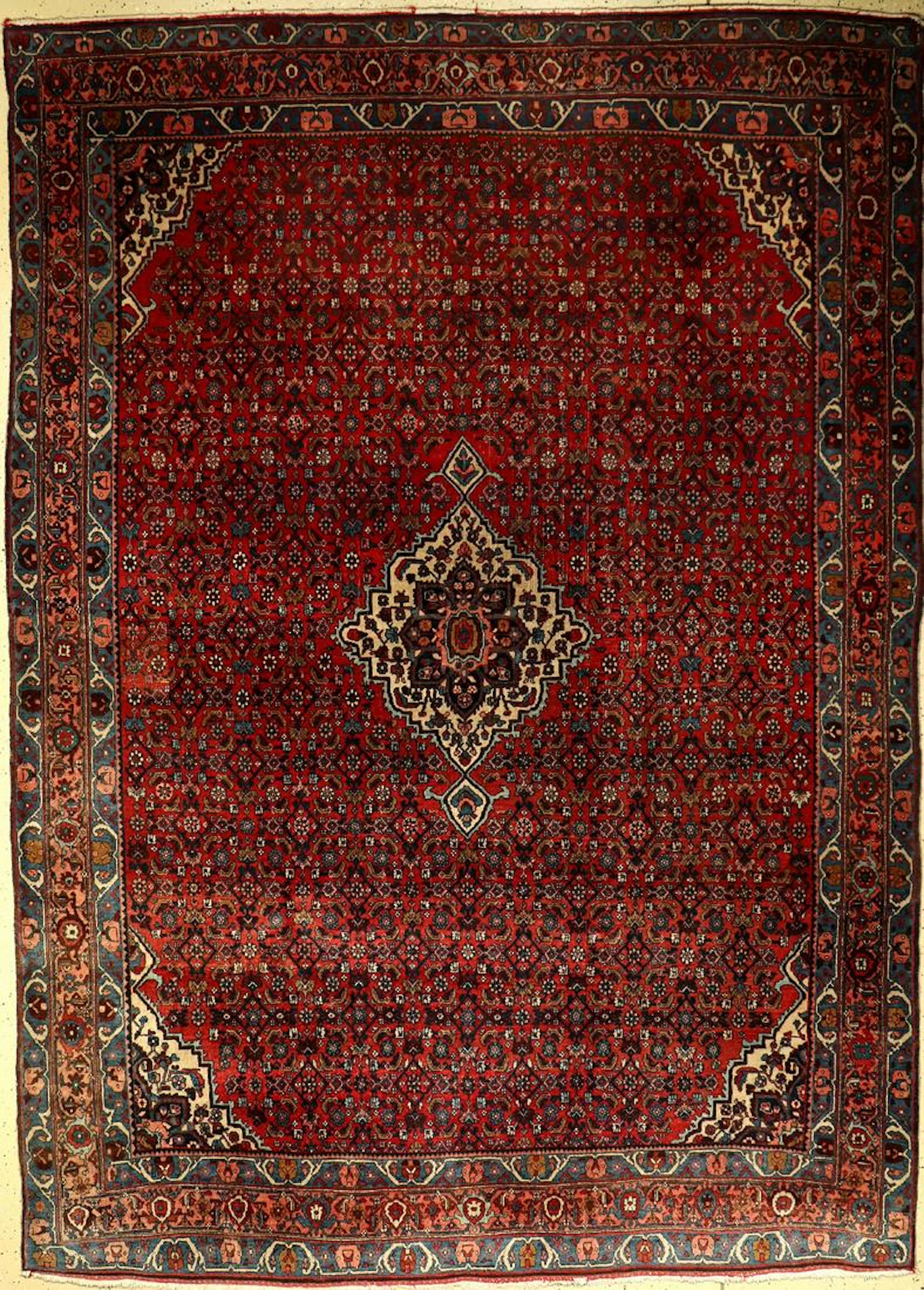 Bidjar old Carpet, Persia, around 1940, wool on cotton