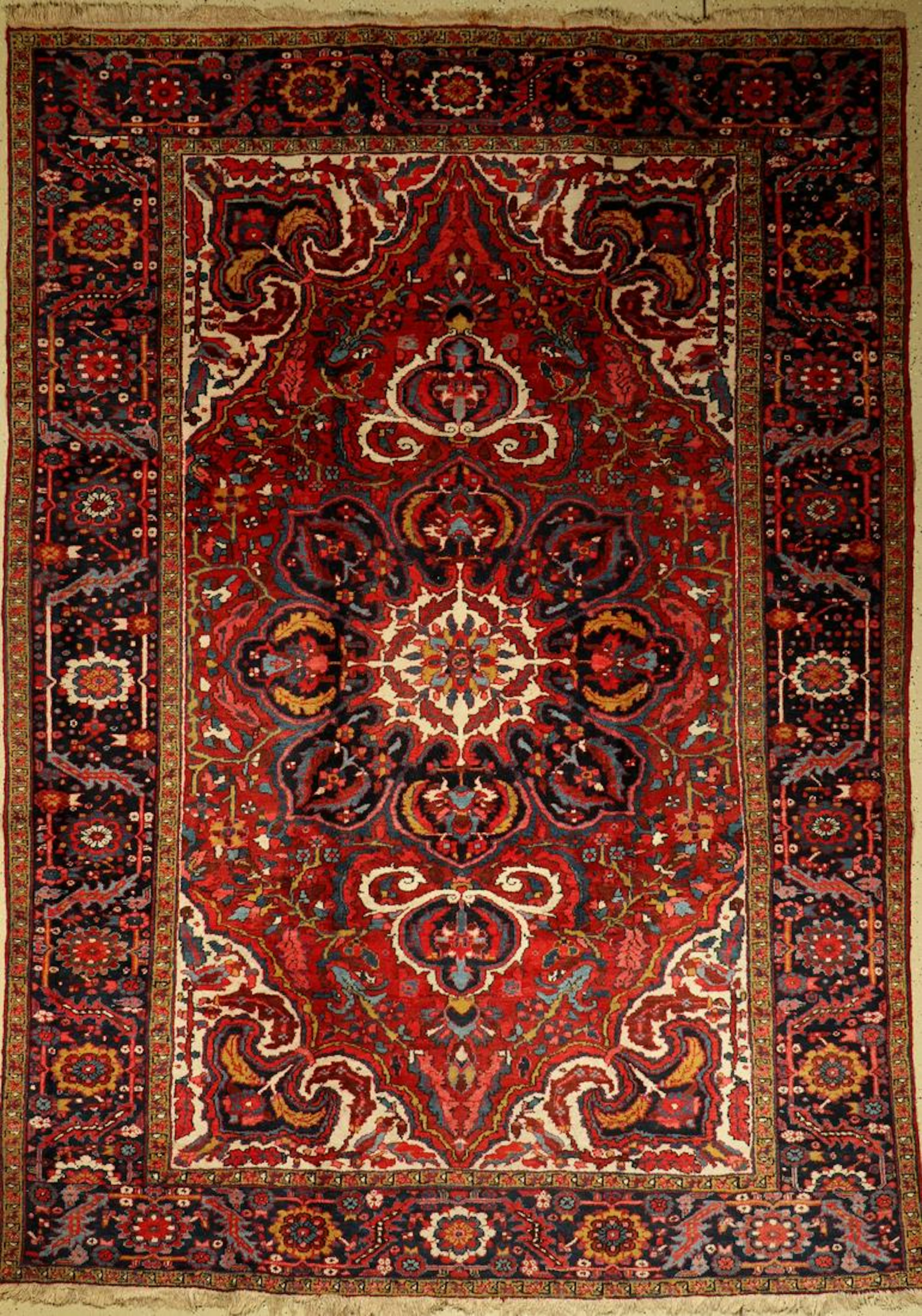 Heriz Carpet, Persia, approx. 50 years, wool on cotton