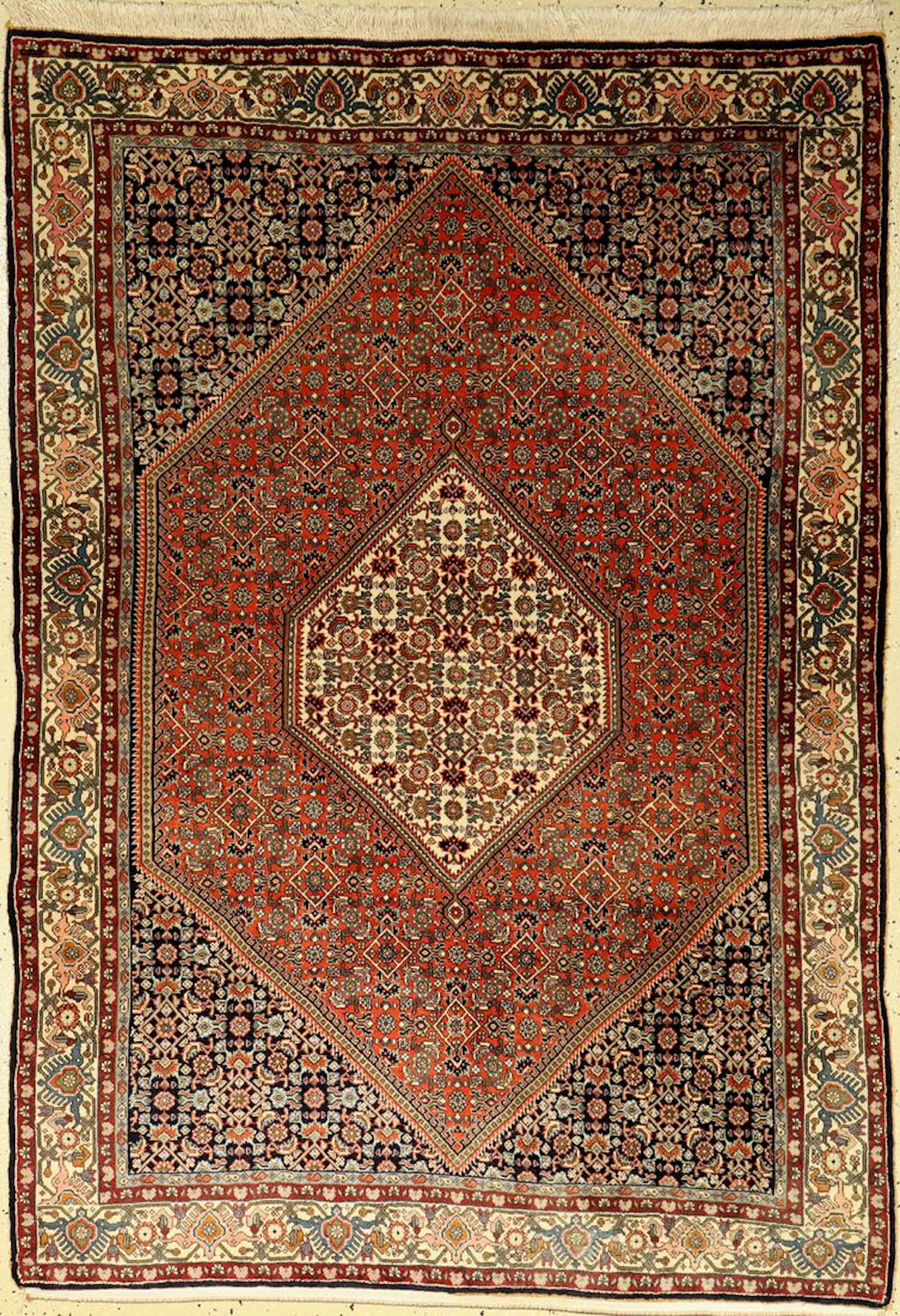 Bidjar Rug, Persia, approx. 50 years, wool on cotton