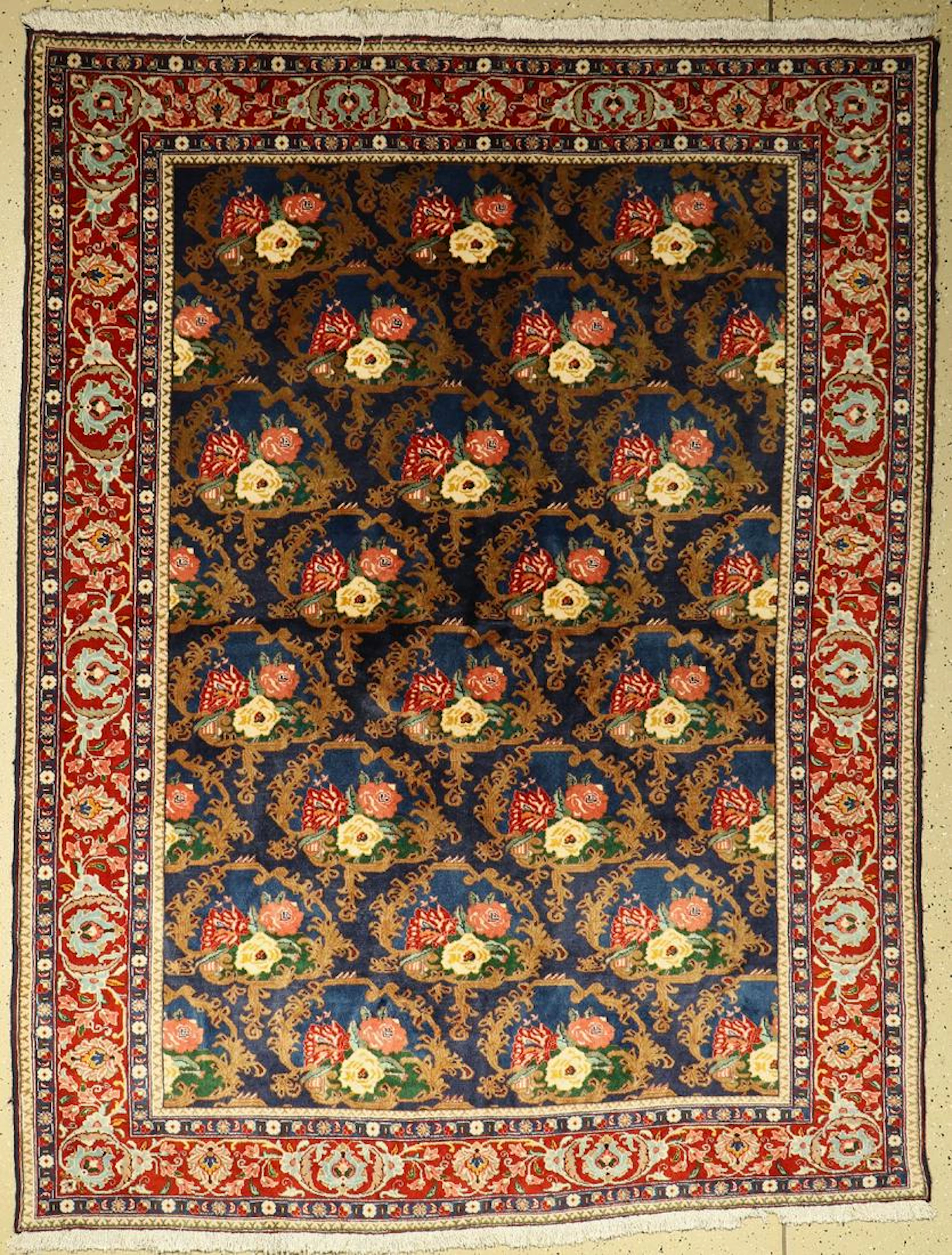 Tabriz Rug, Persia, approx. 40 years, wool on cotton