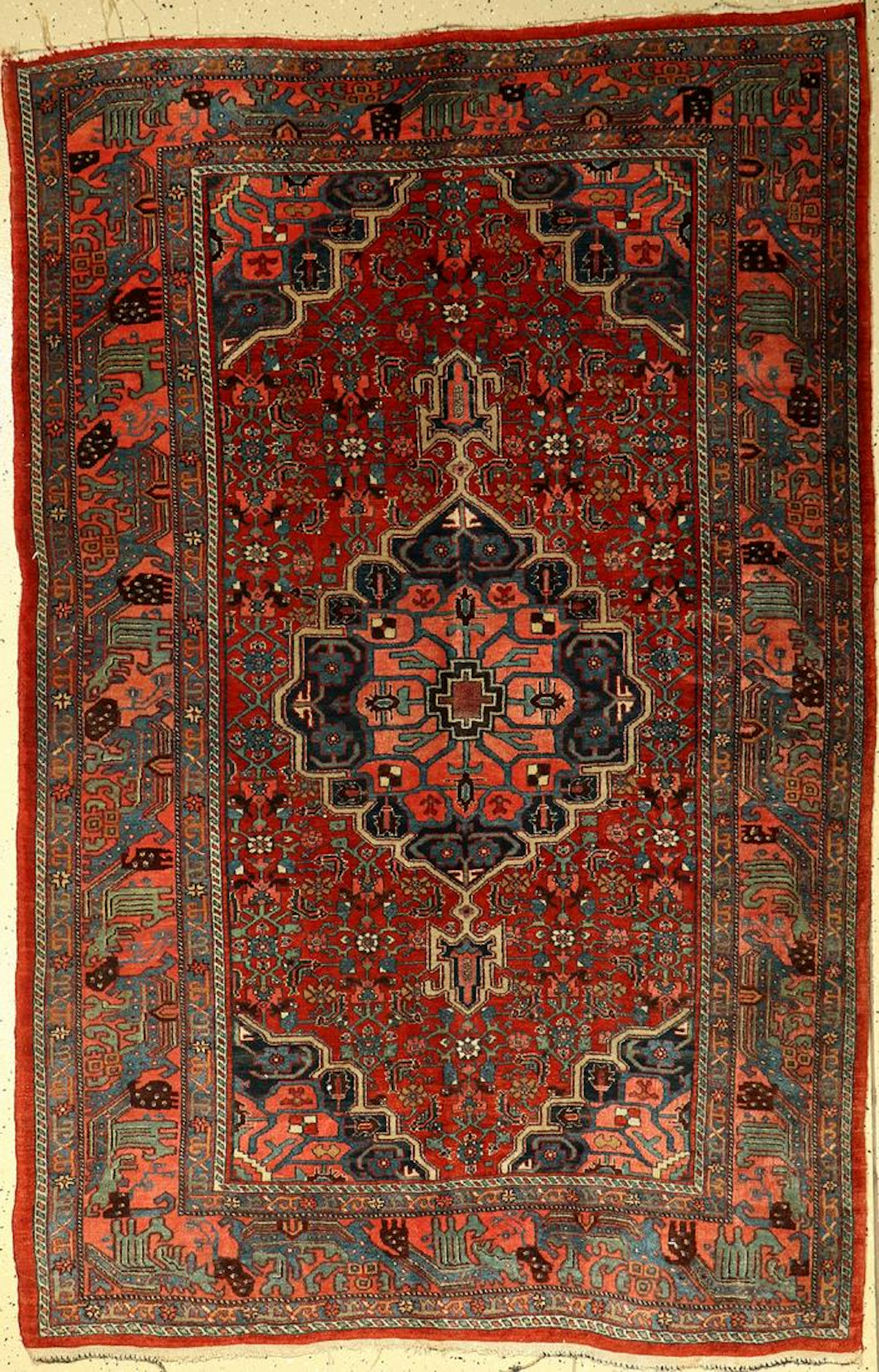 Bidjar old Rug, Persia, around 1940, wool, approx. 212