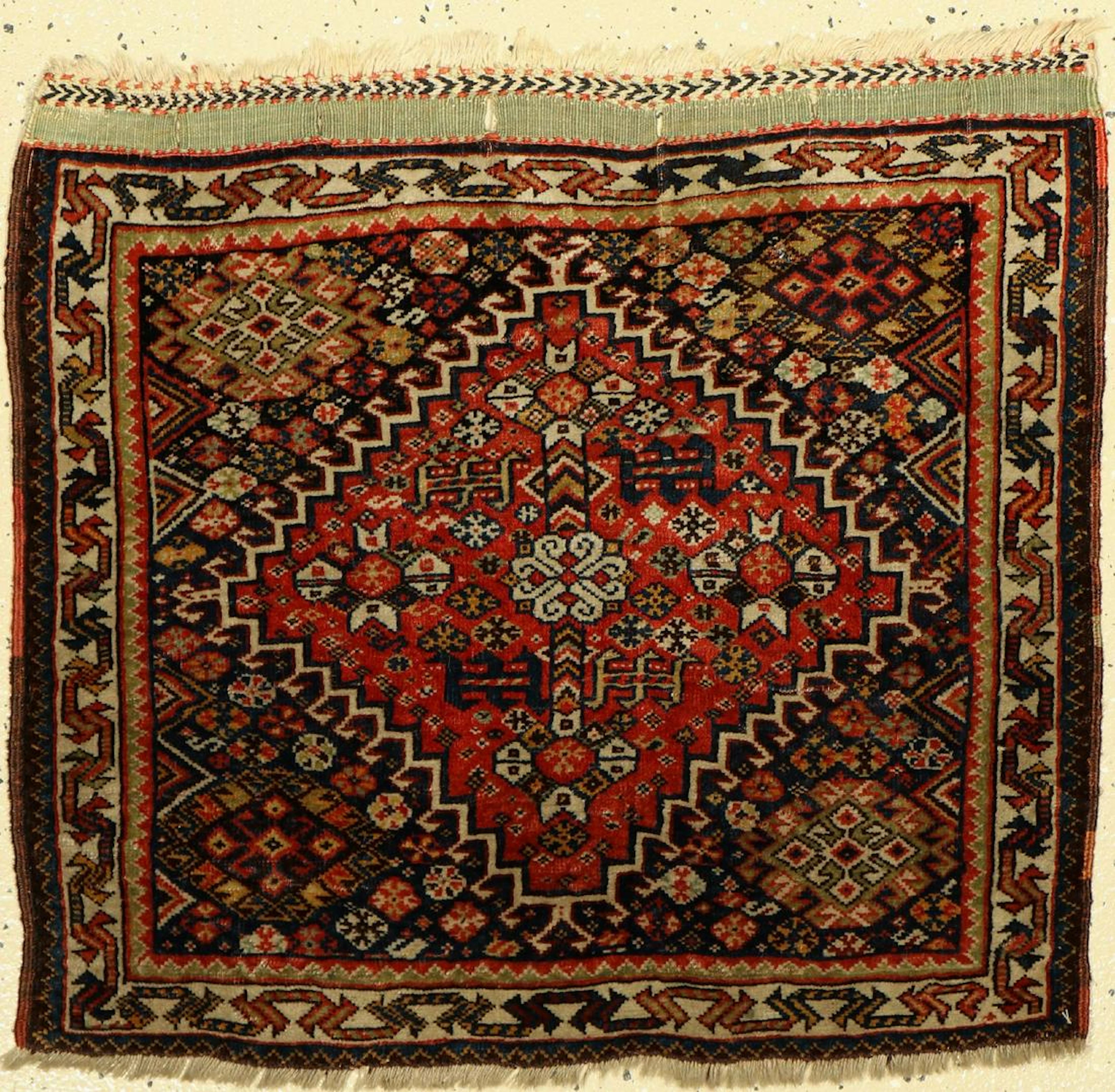 Qashqai bagsface, Persia, late 19th century, wool on