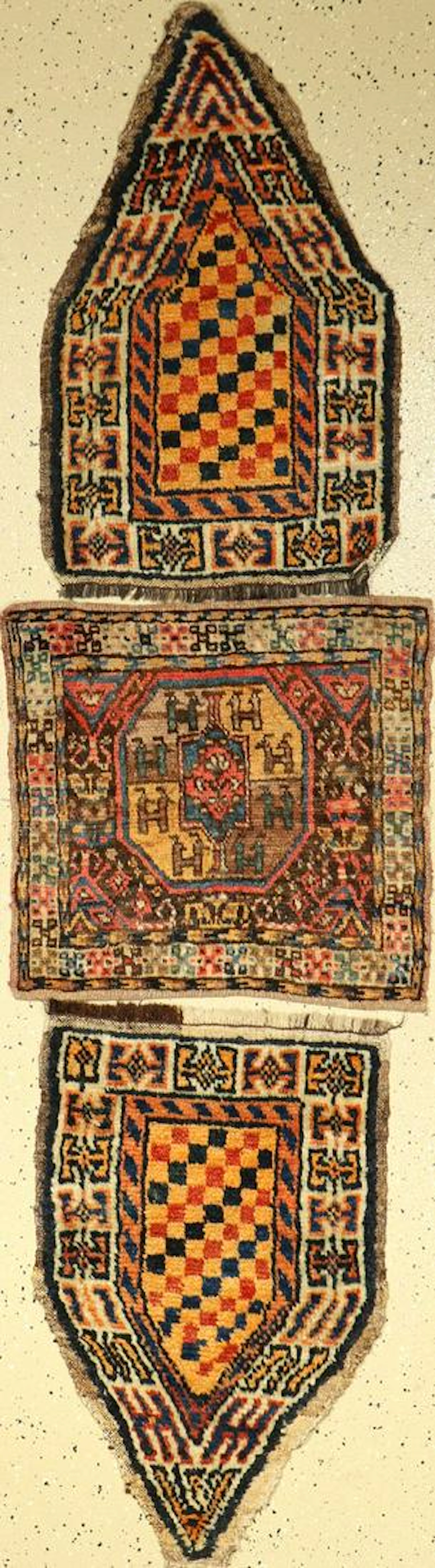(3 lots), 1 pair of Gabbeh Mafrash panels around 1930