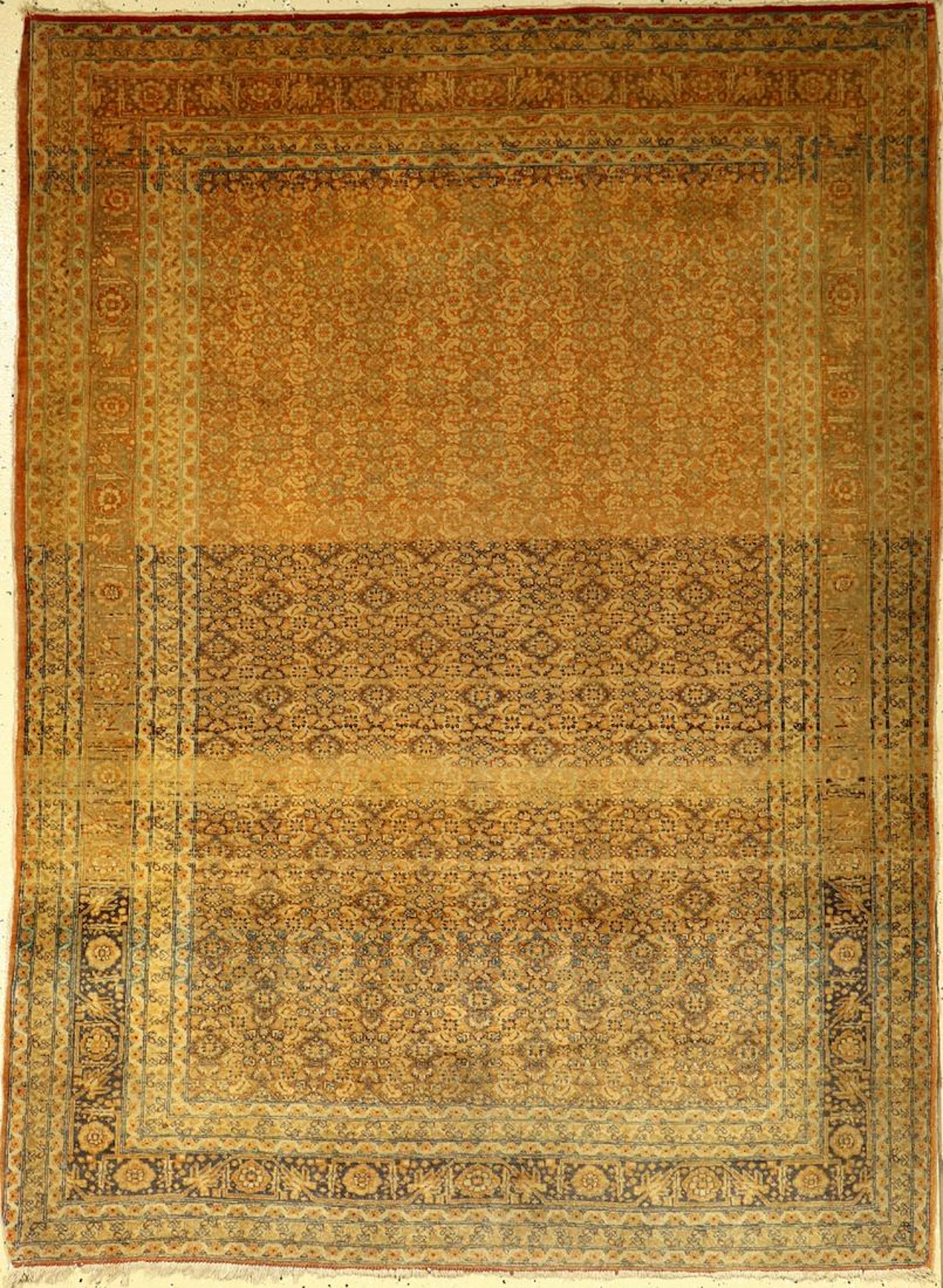 Fine Tabriz antique rug, Persia, around 1900, wool on