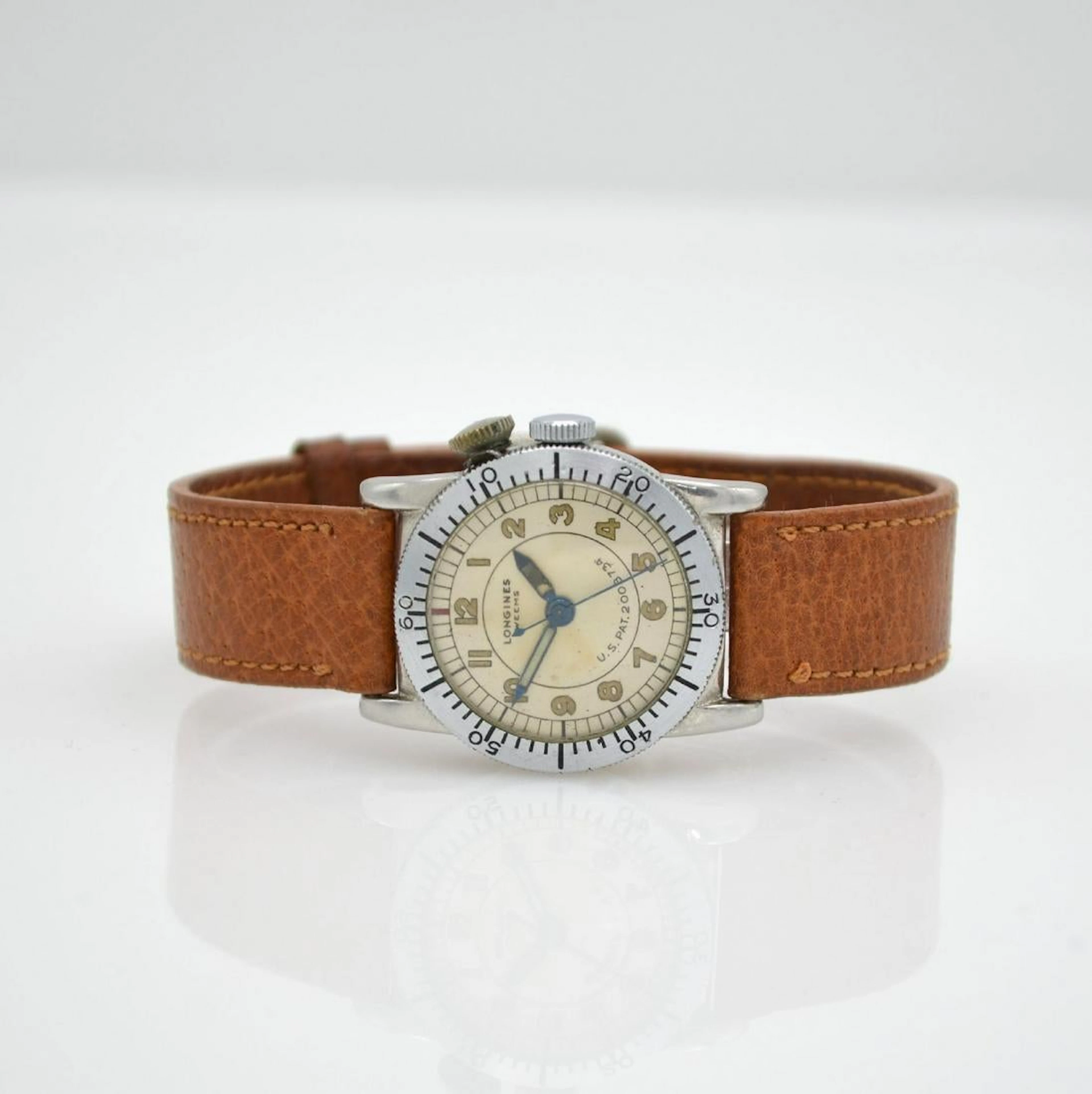 LONGINES WEEMS Ladies pilots wristwatch in steel
