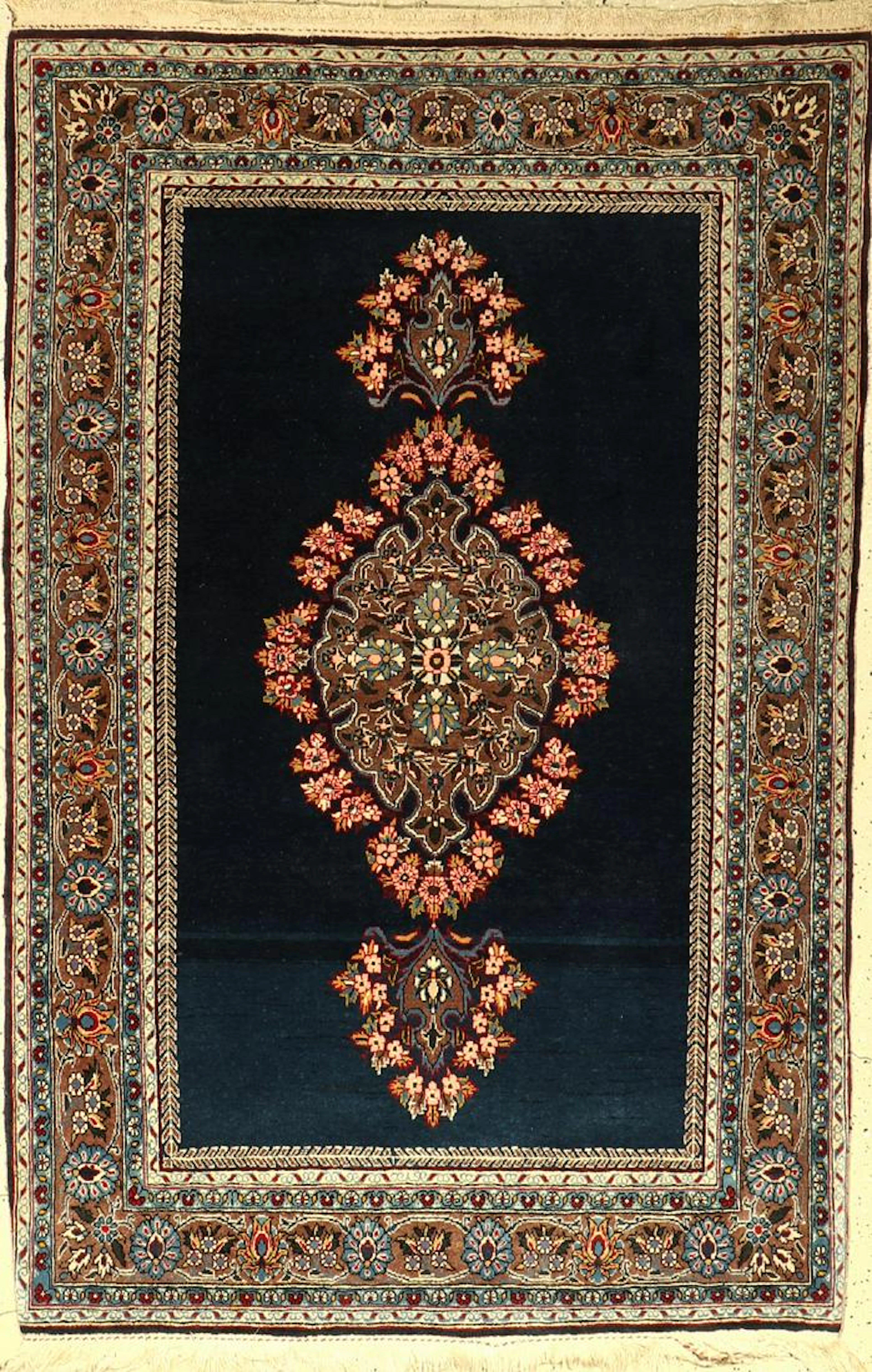 Qom old, Persia, approx. 50 years, wool on cotton