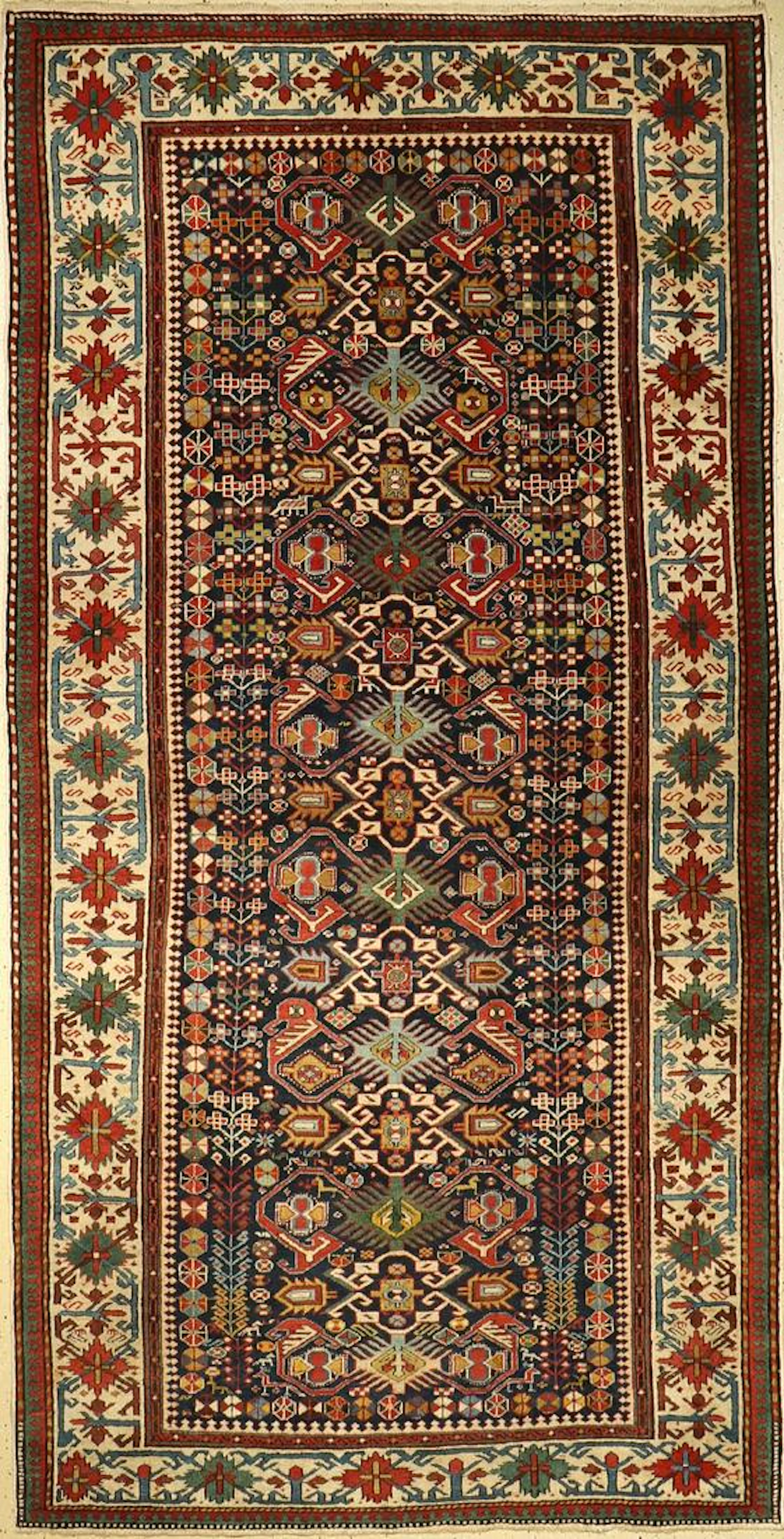 Shirvan old, Caucasus, around 1920, wool on wool